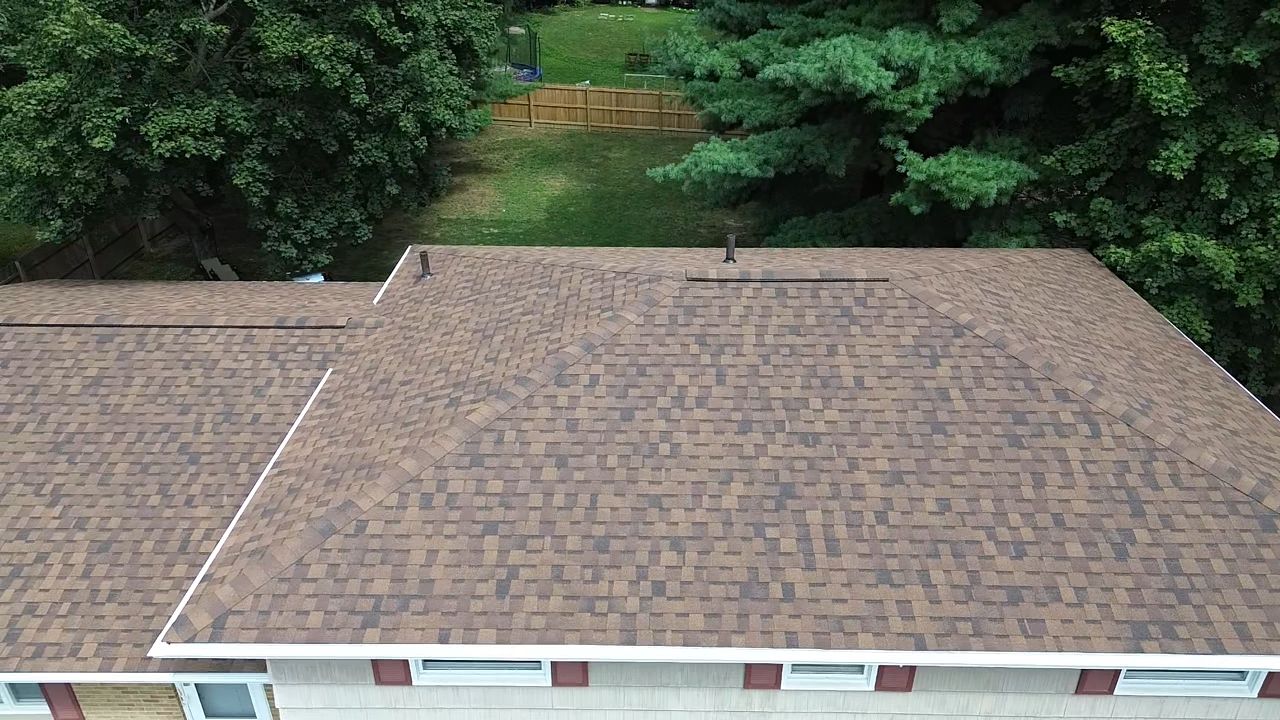 Atlas Pinnacle, Color, Burnt Hickory, Drip Edge, Color, Royal Brown by Eagle Eye Roofing