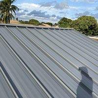 24ga 1.5" Mechanical Seam Charcoal Gray  by Total Roofing System The Metal Roof Experts