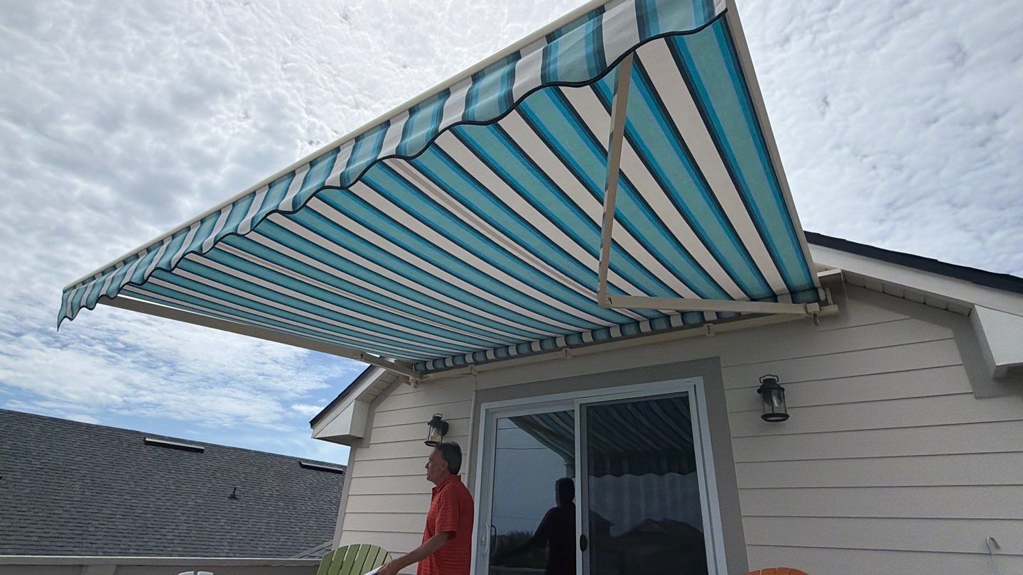 Retractable Awnings - Colonnade Seaglass by Smart Guard Shutters
