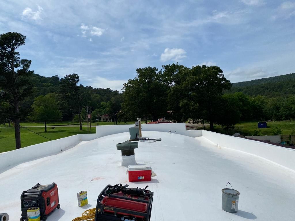 Choctaw Nation Healthcare Center - White Building by Hostetler Roofing