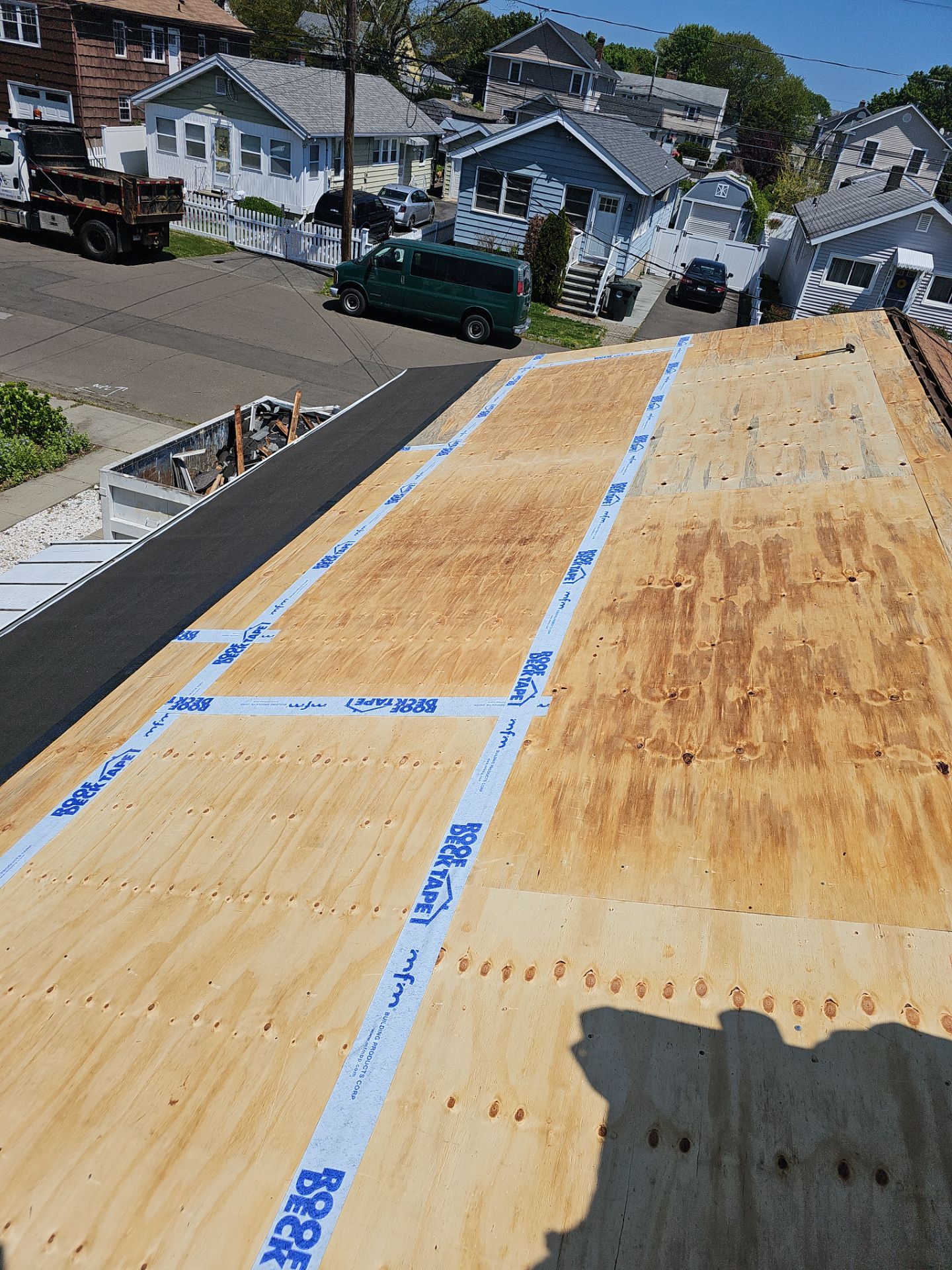 Residential Roofing Installation using Owens Corning Duration Colonial Slate by A Plus Exterior