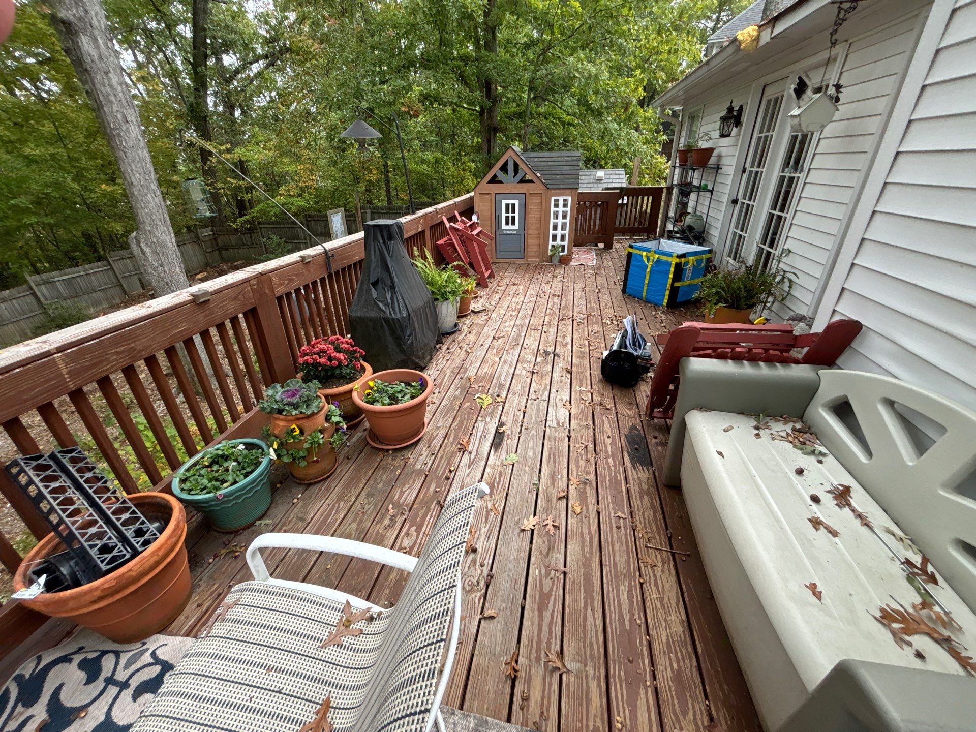 Coated Deck using Wood Sealant by DuraSeal