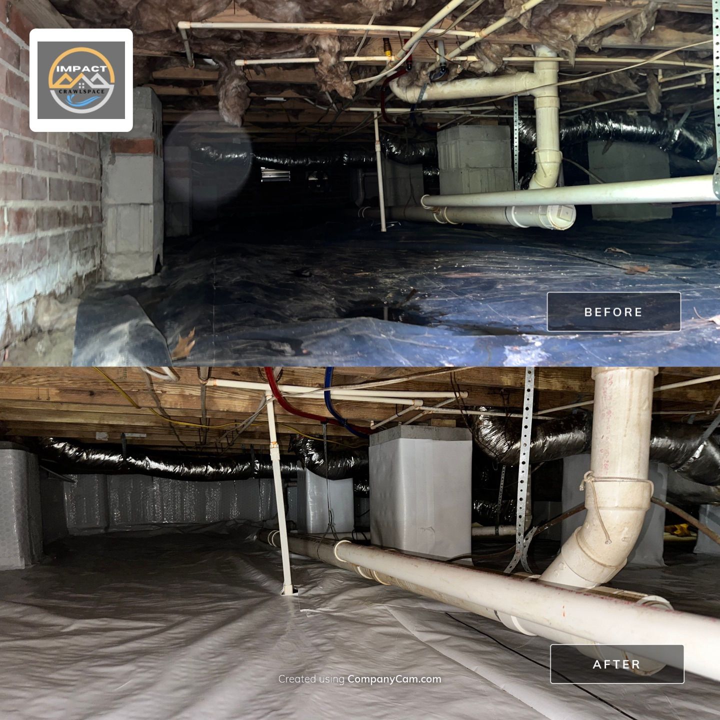 Impact Choice Encapsulation using Tri-Plex Insulation by Impact Crawlspace