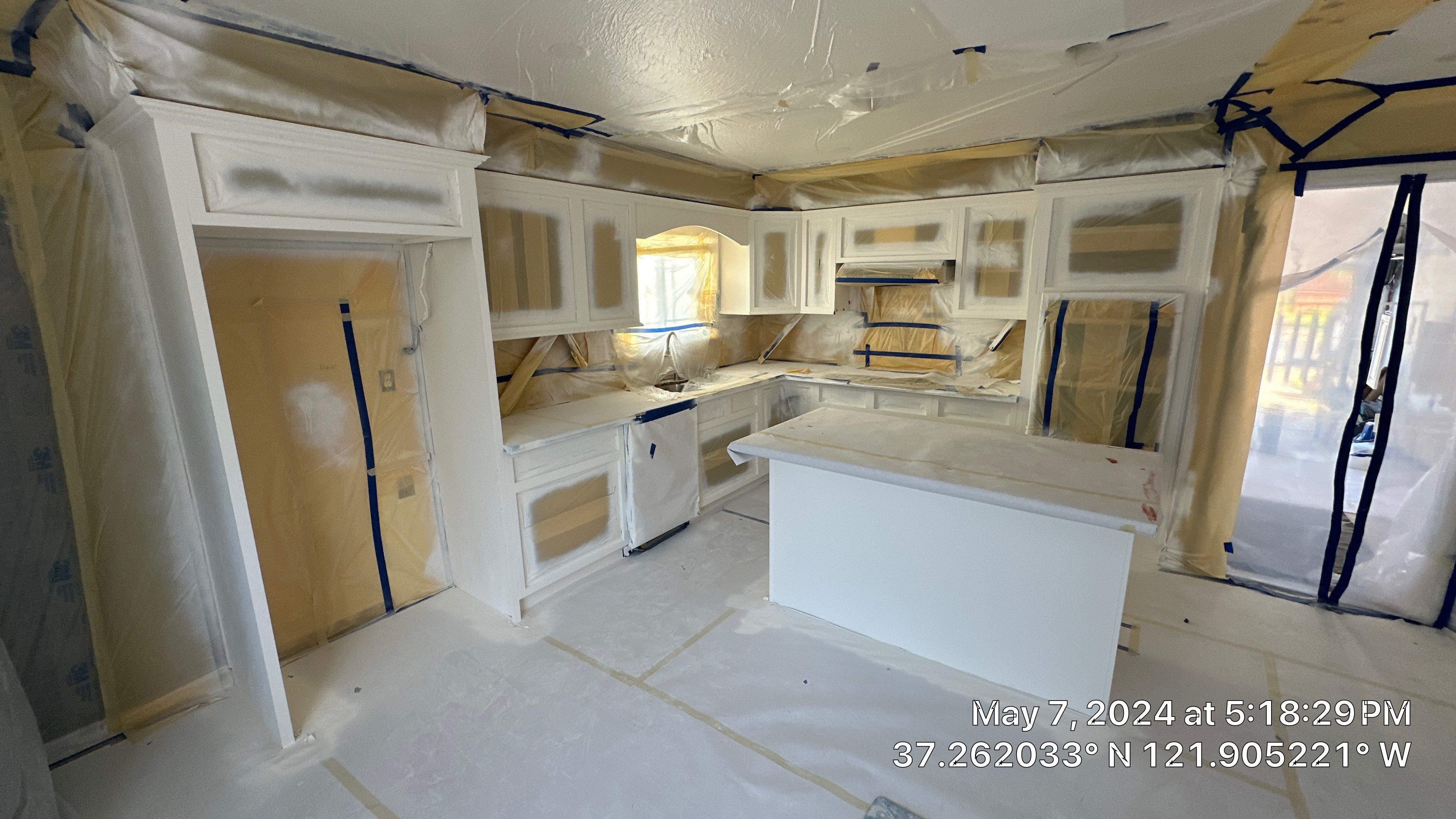 cabinet painting San Jose  by Herrera’s Bay Area Painting inc.