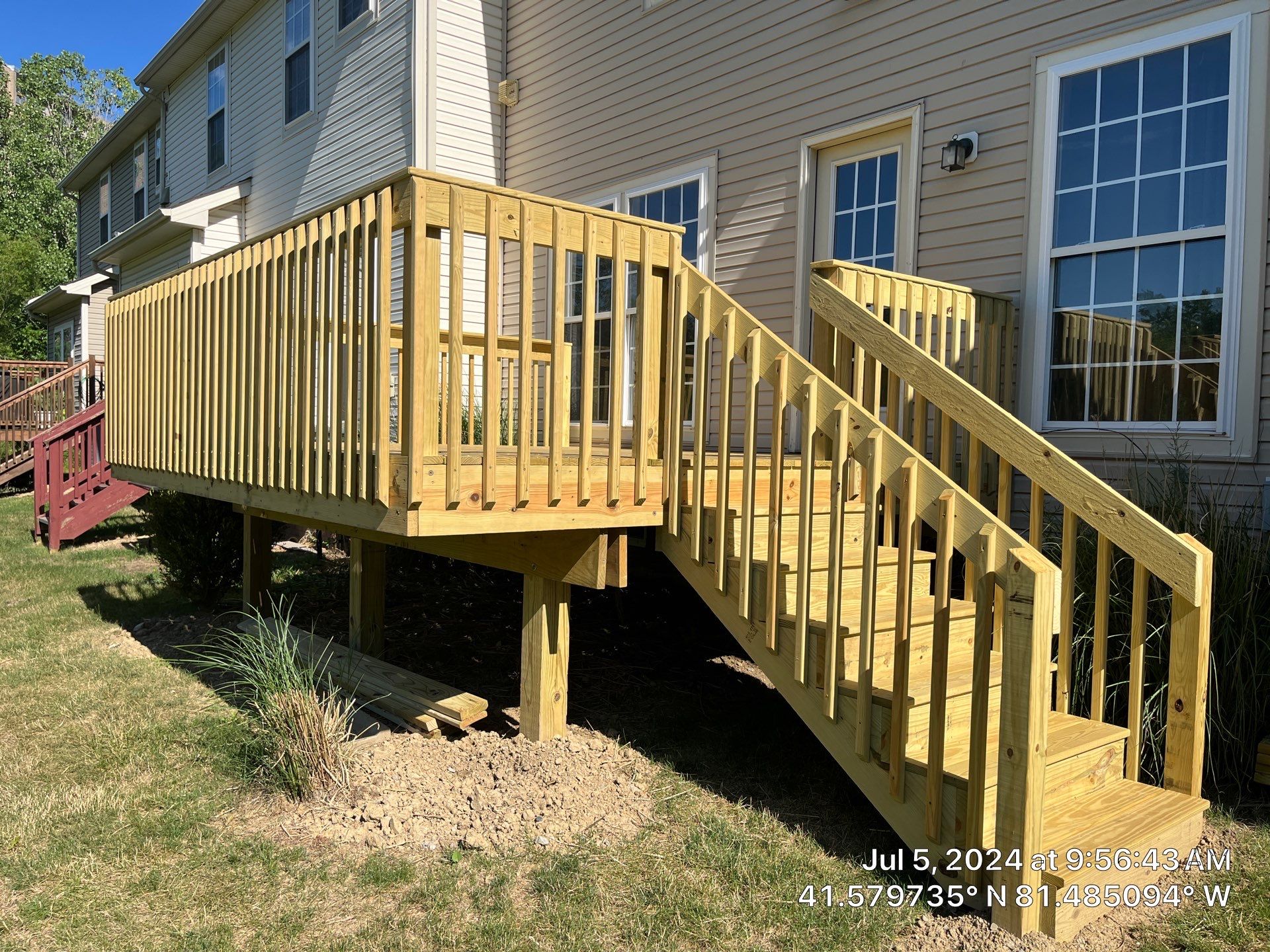 All Wood Deck by Hilltop Drafting & Design LLC