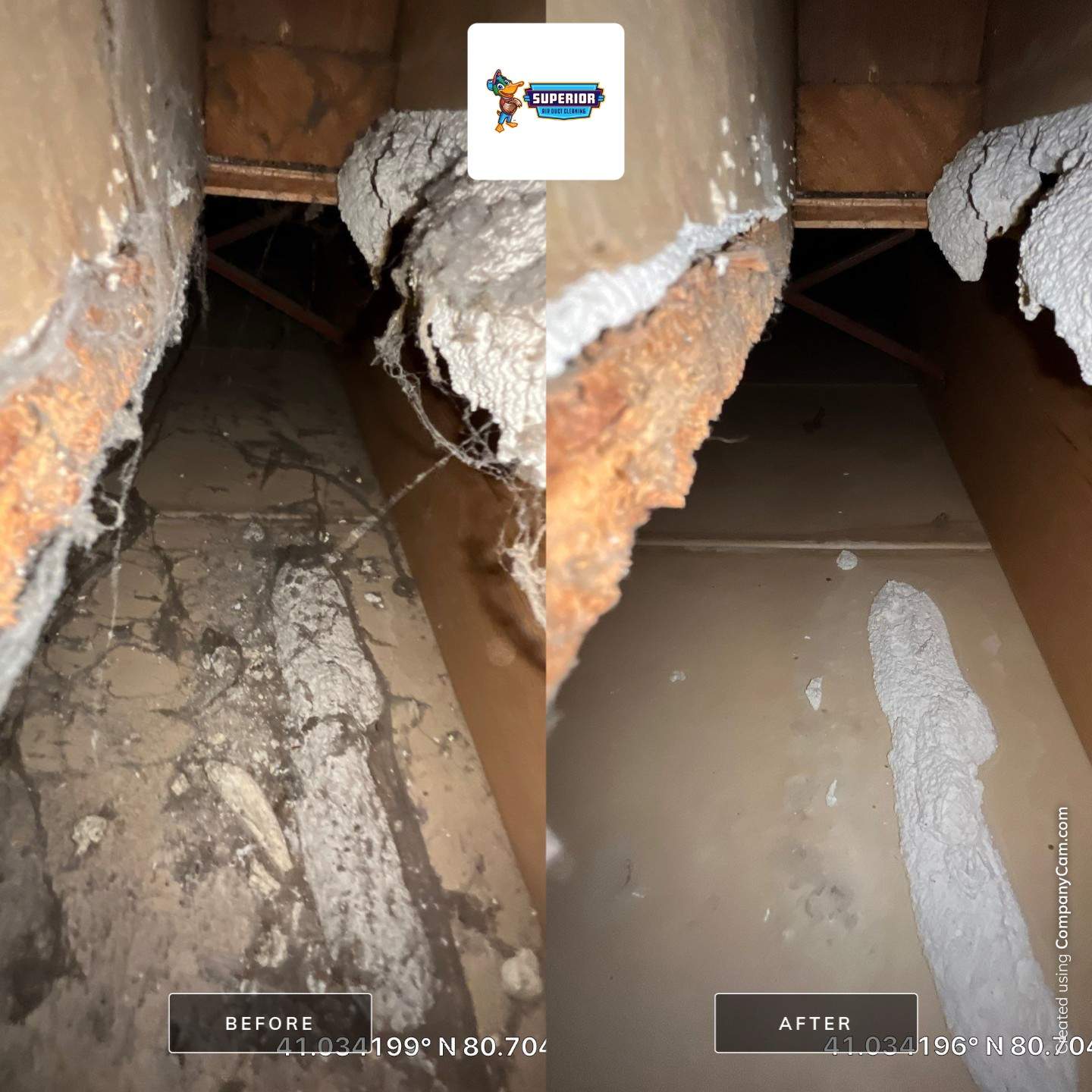 Air Duct Cleaning With a Vacuum Truck in Youngstown, OH by Superior Air Duct Cleaning