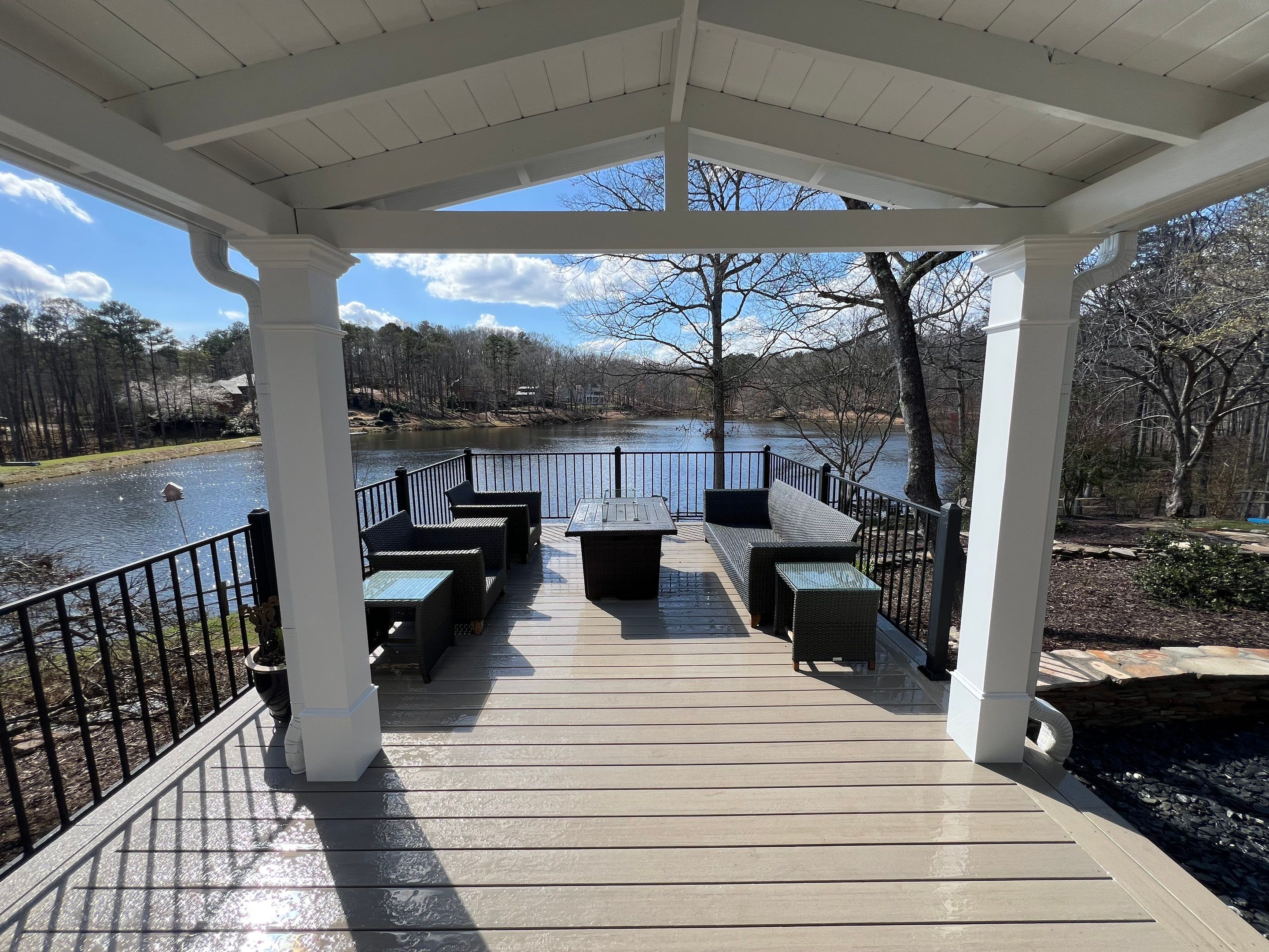 Deck And Porch using TimberTech by Swift Home Renovations 