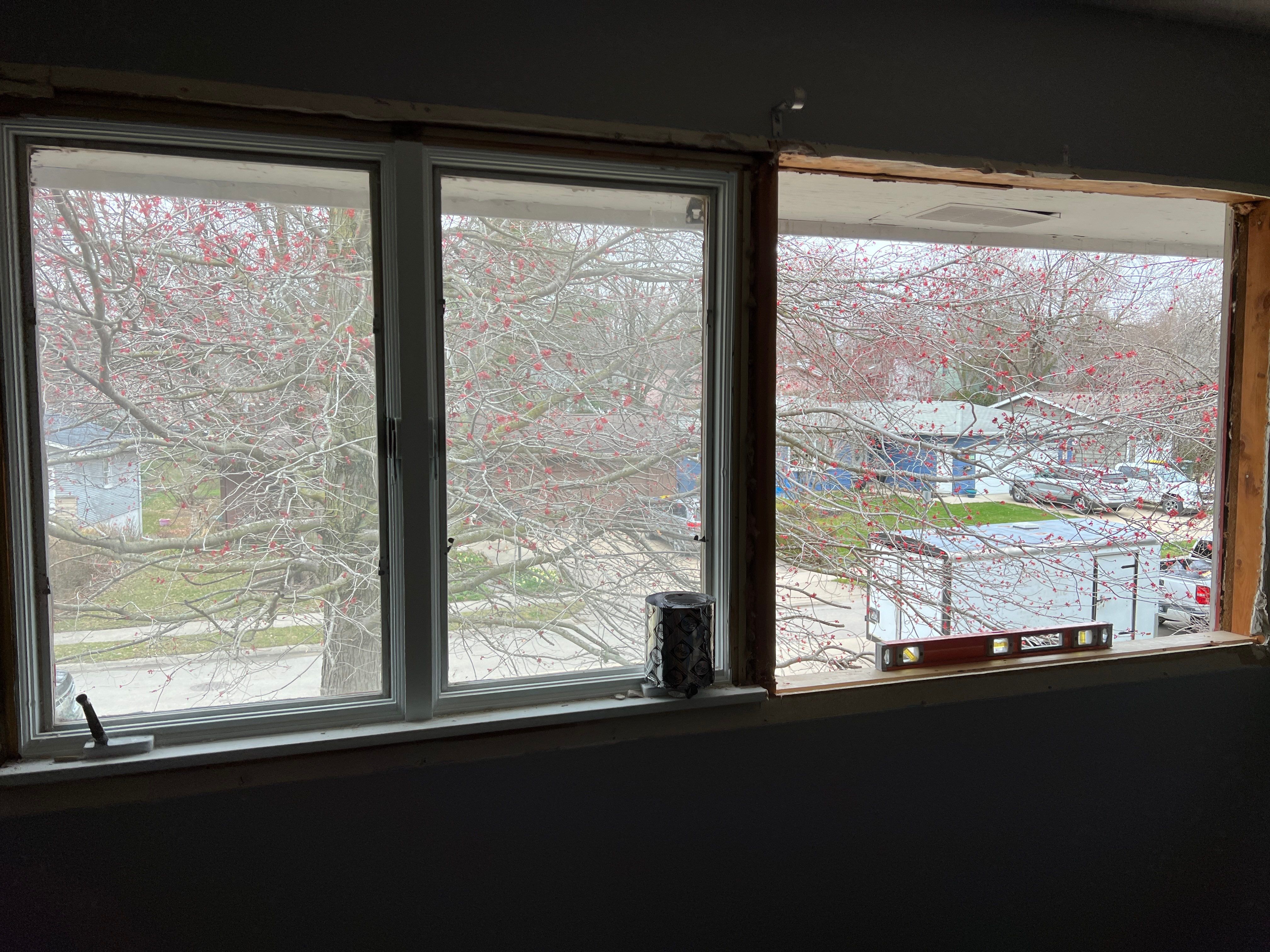 Window Installation using Pella 250 series vinyl window by United Windows and Siding LLC