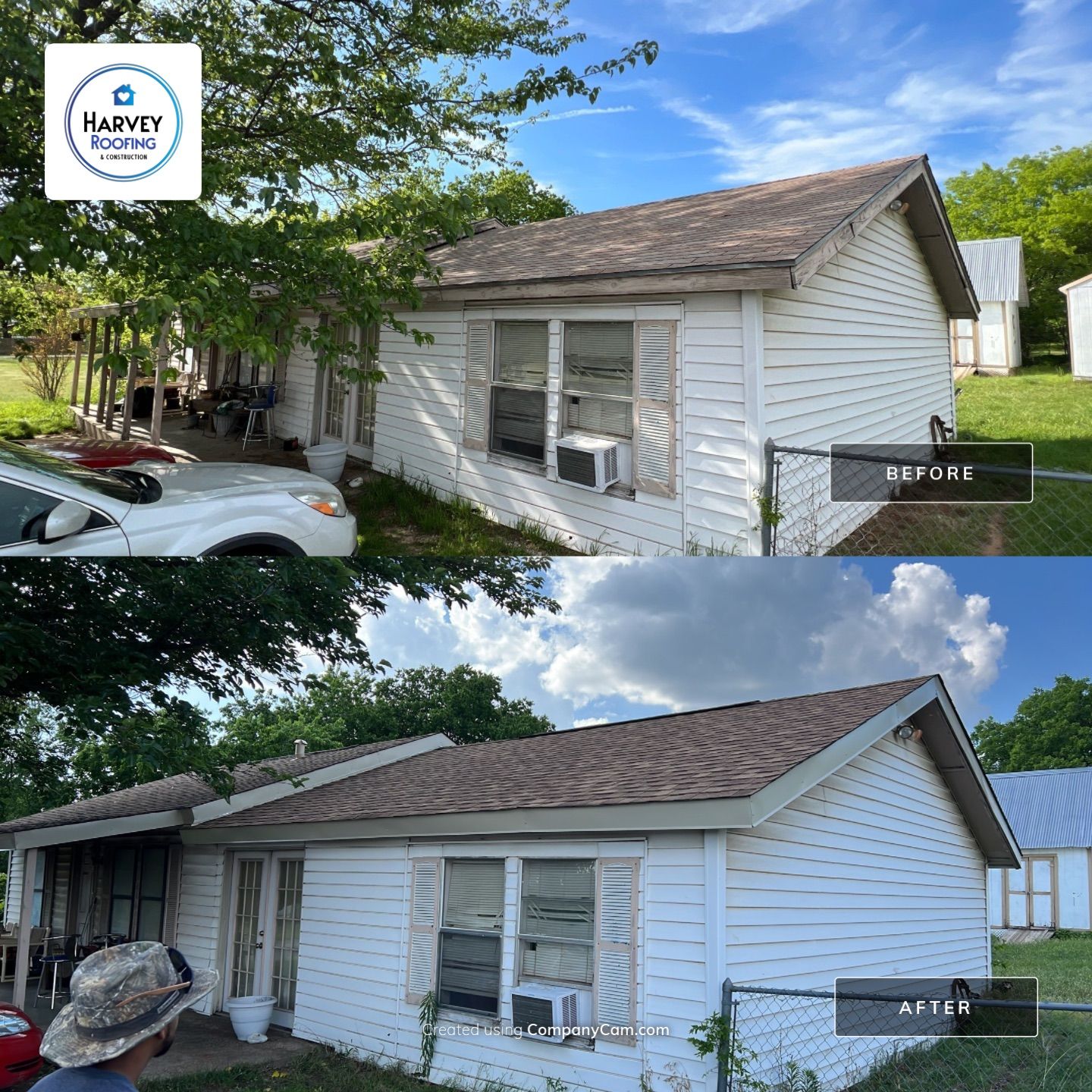 Residential Roofing Installation using ATLAS Pinnacle Pristine Shingles by Harvey Roofing & Construction