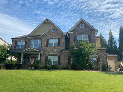 Full Exterior Painting for Brick and Siding Home in Cumming