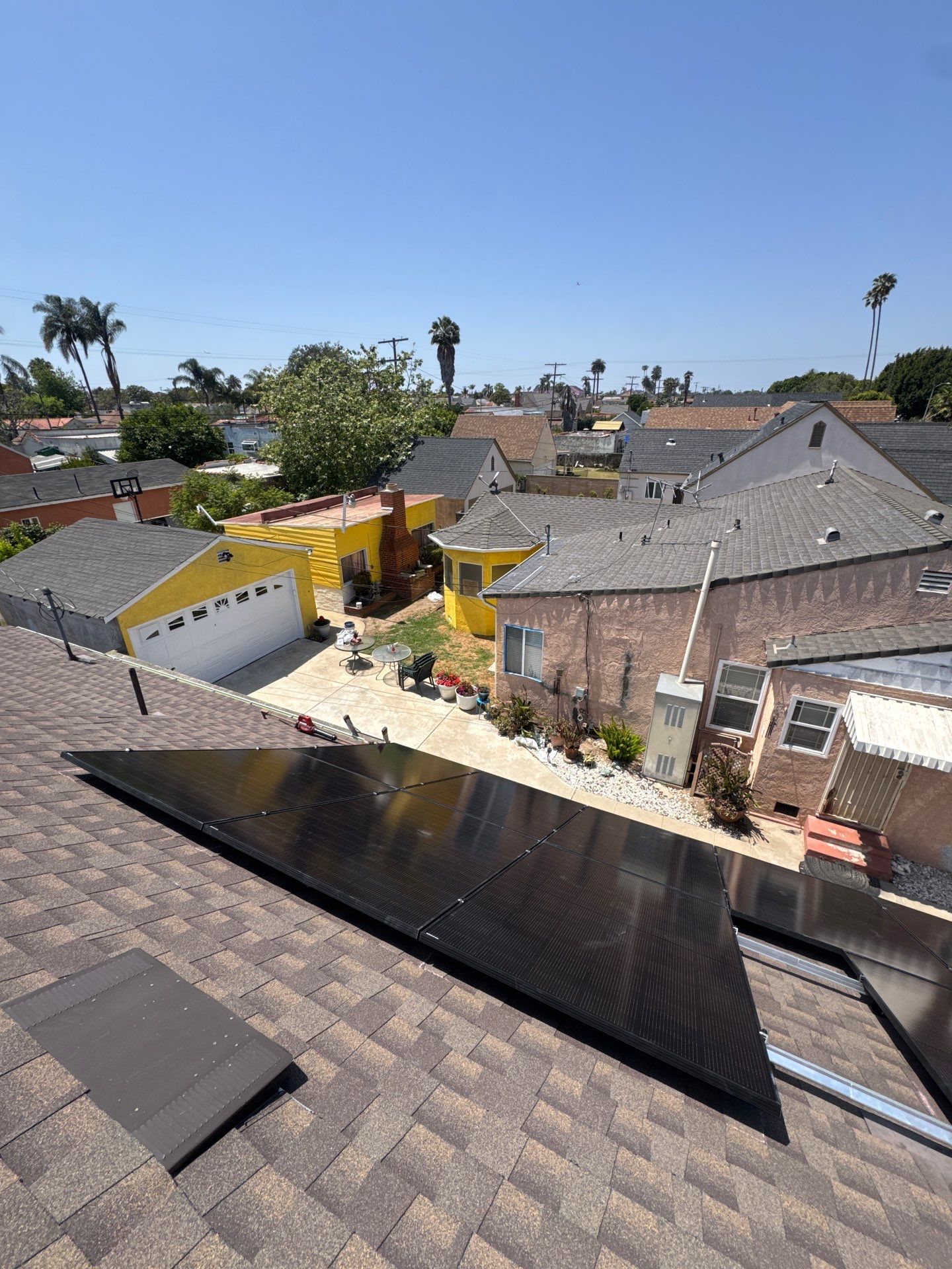 16-Panel Residential Solar System Installation in Los Angeles by AWS Solar