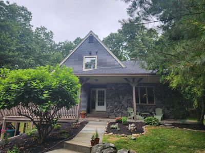 Vinyl siding with beige trim in Upton, MA
