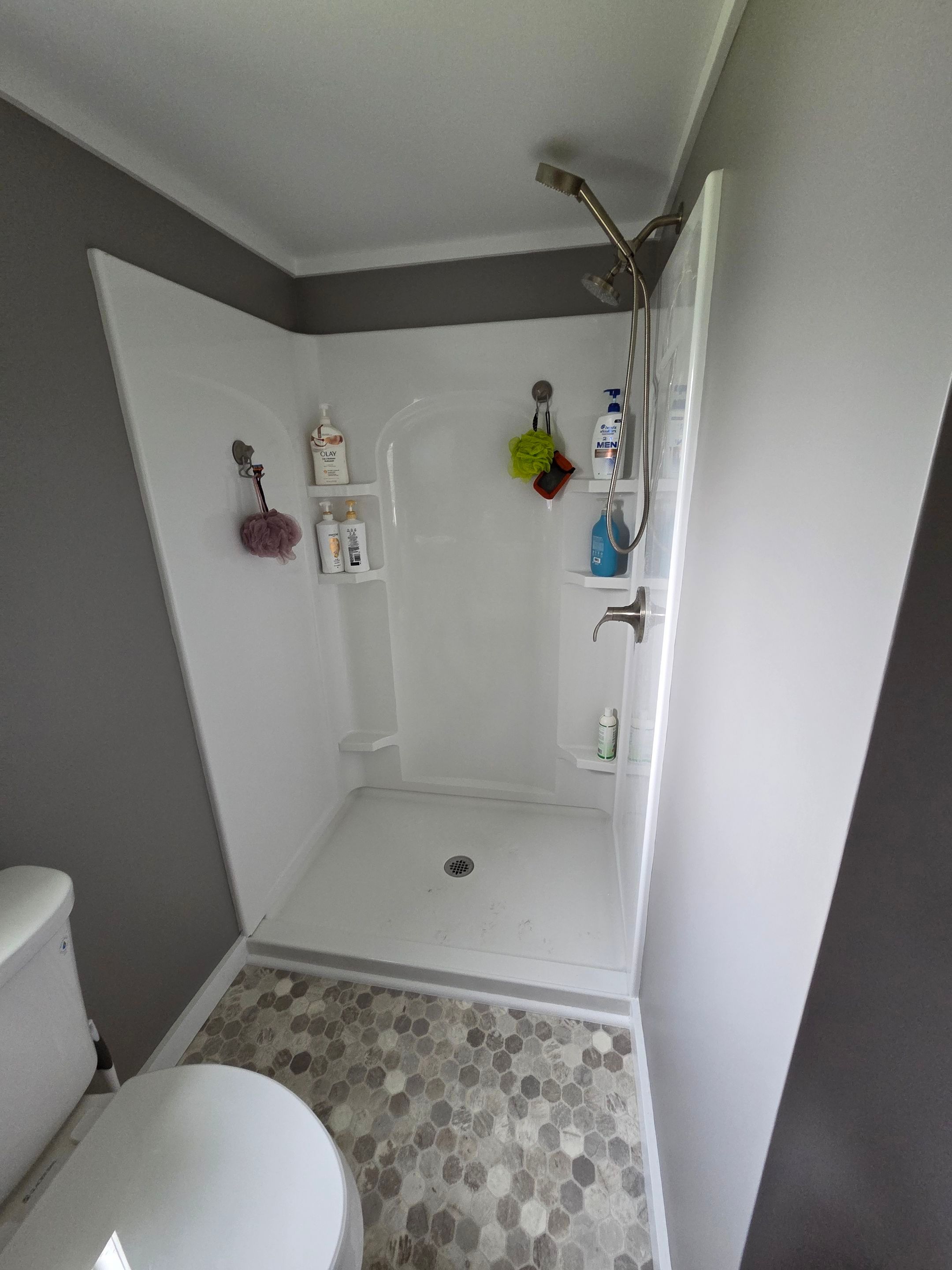 Bathroom Remodel using Alumax Shower by Cheshire Glass Company