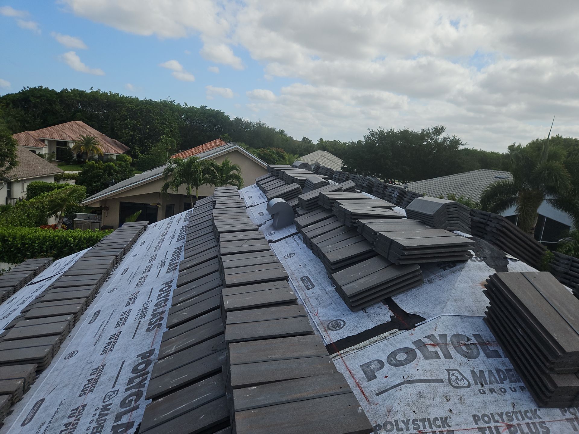 Residential Roofing Installation using WestLake Roofing Tile by BLUES BROTHERS ROOFING