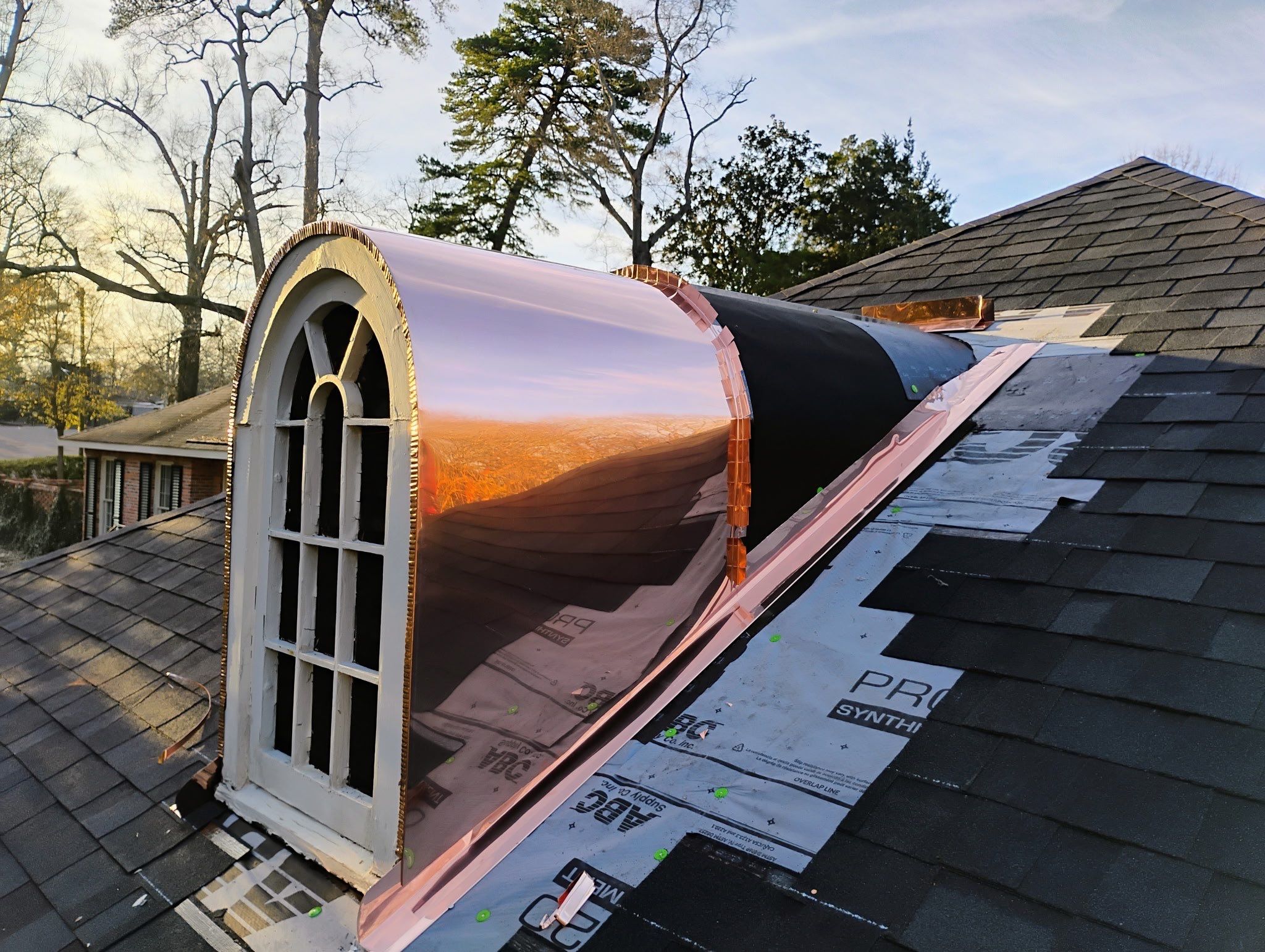 Onyx Black Shingle w/ Copper Upgrades by IAM Roofing LLC