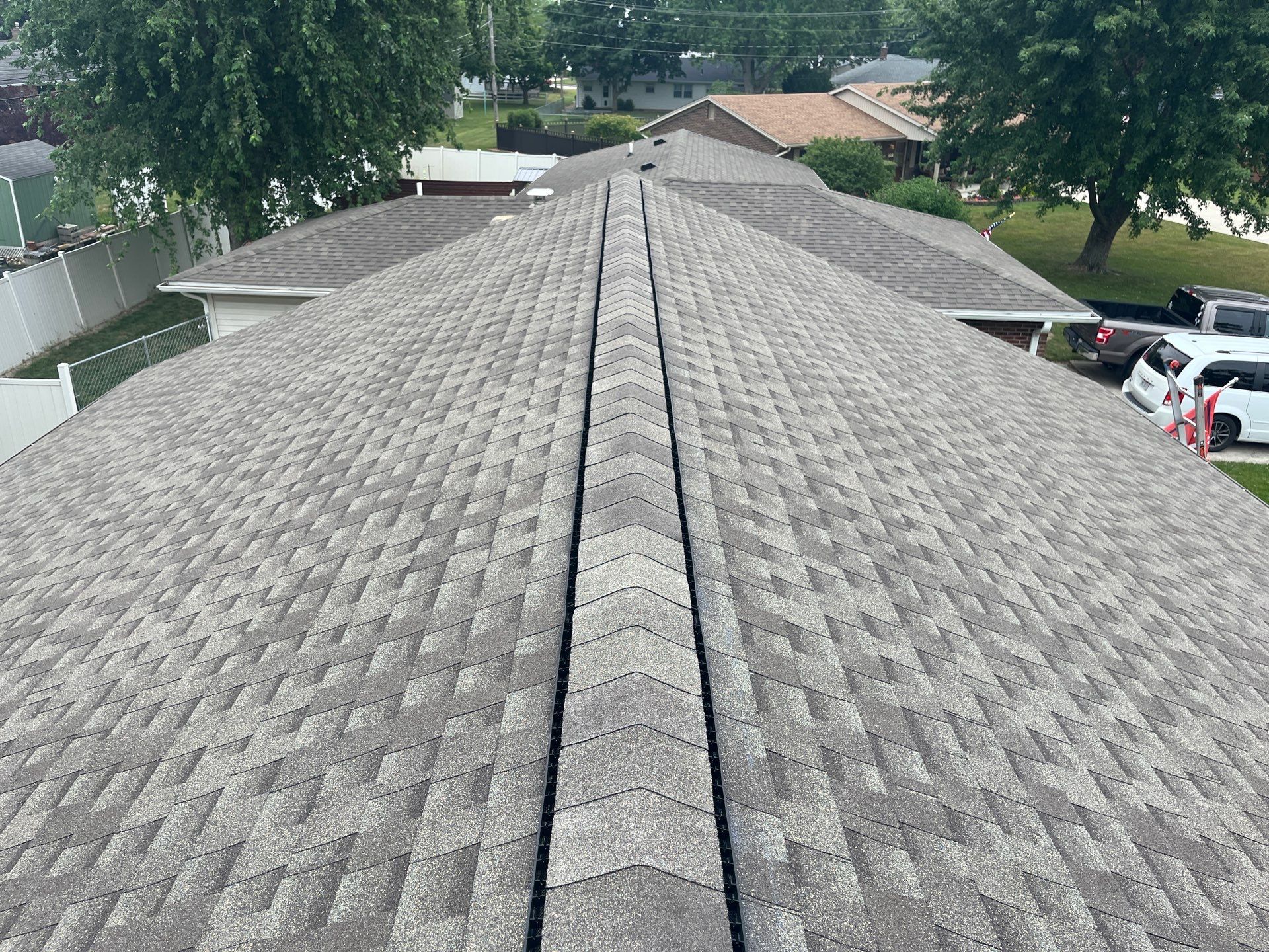 Residential Roofing Installation using GAF Timberline HDZ Weathered Wood by Nitro Roofing and Construction