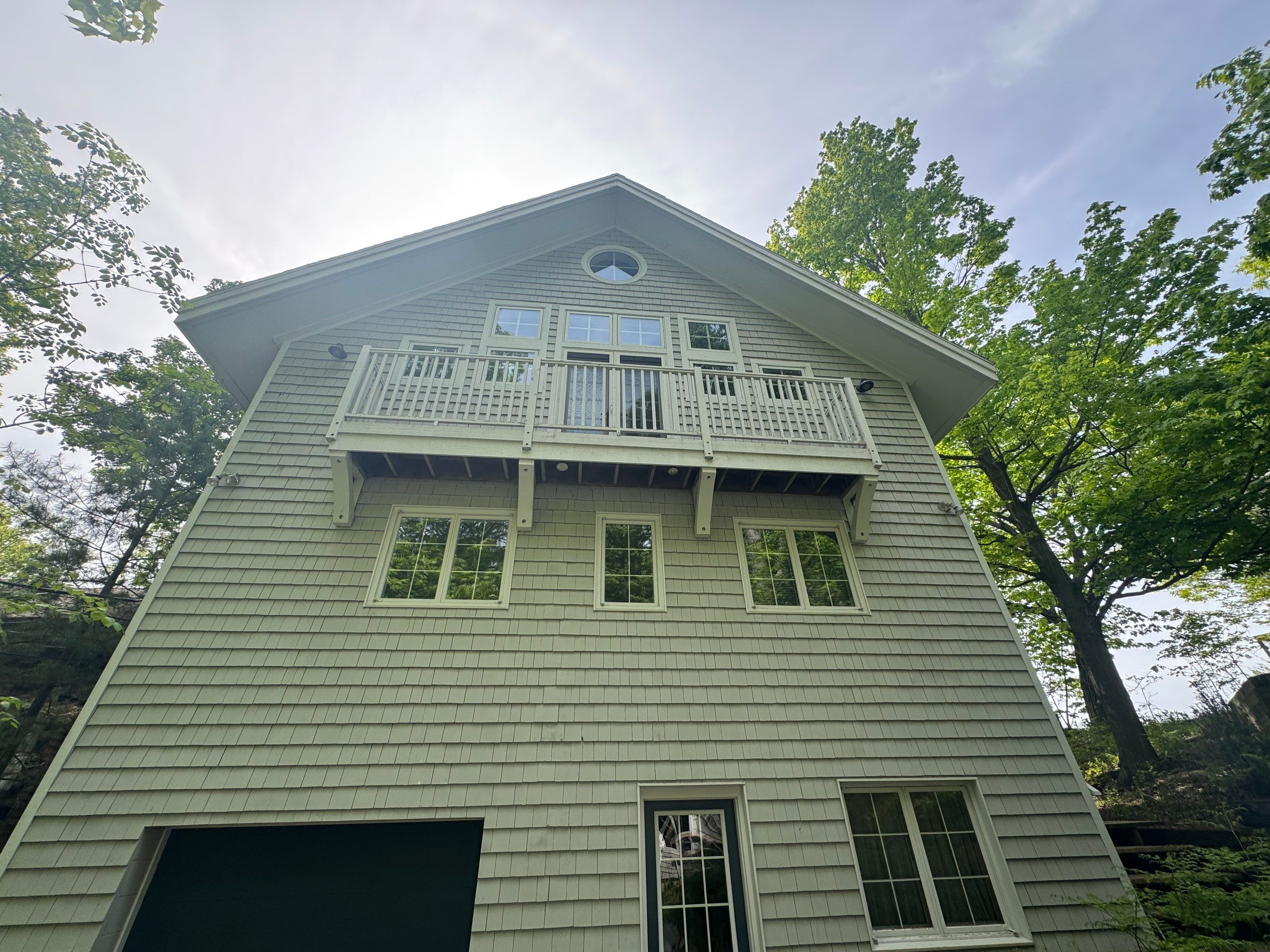 Lakefront Deck Pressure Washing, Exterior Wood Staining, and Painting in West Olive MI by Gordon Painting