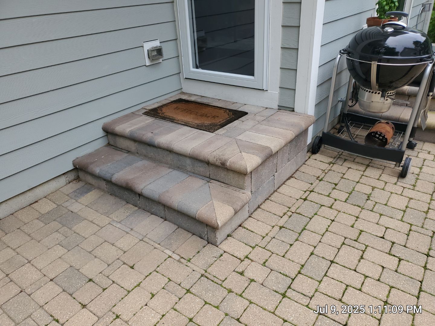 Highland Park, Brick paver cleaning sanding and sealing   by Northern Power Washing LLC.
