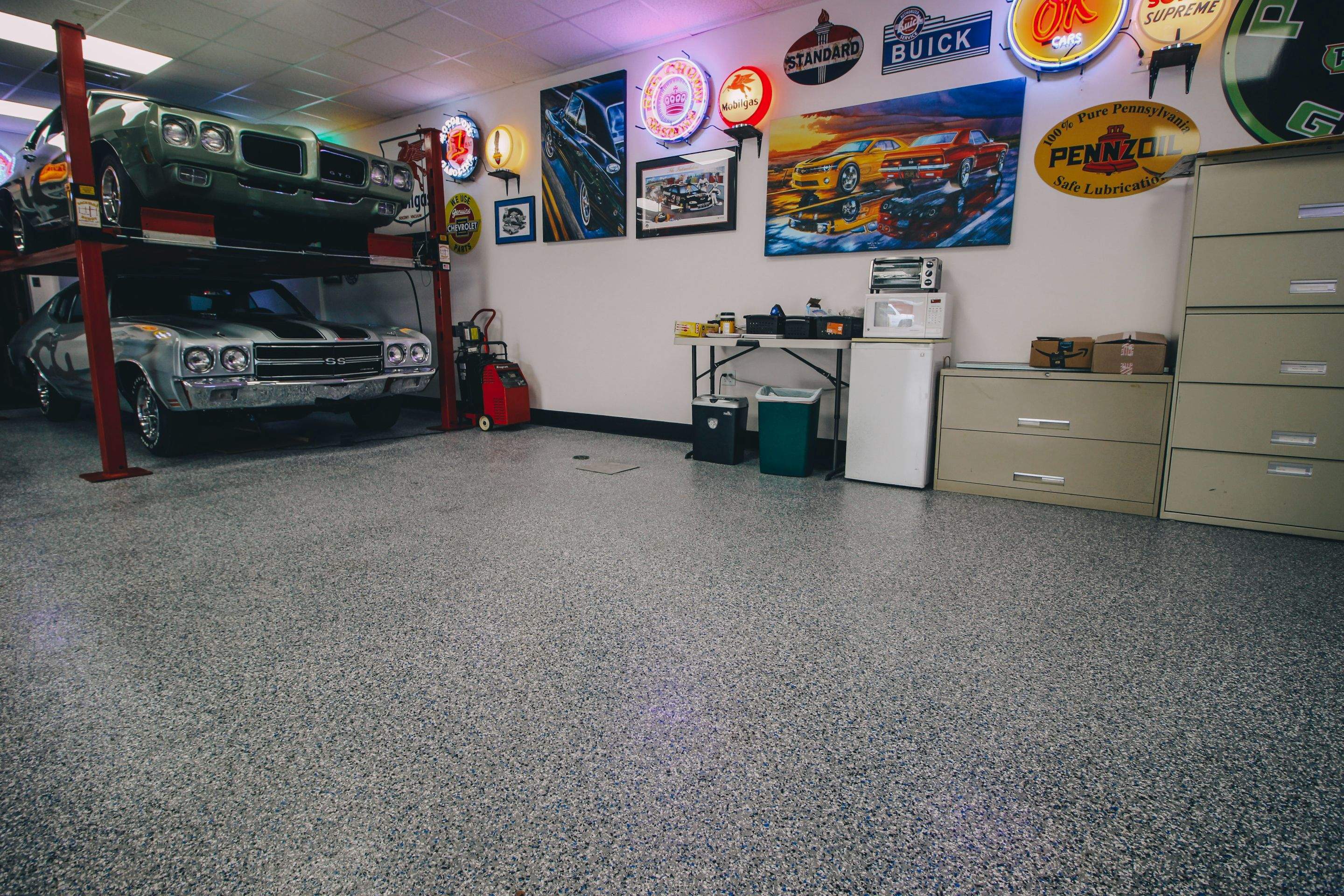 Commercial Space using Galaxy Blue by Your1DayFloor.com