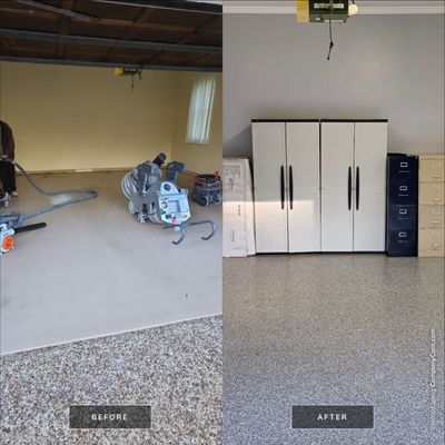 Garage using Creekbed
