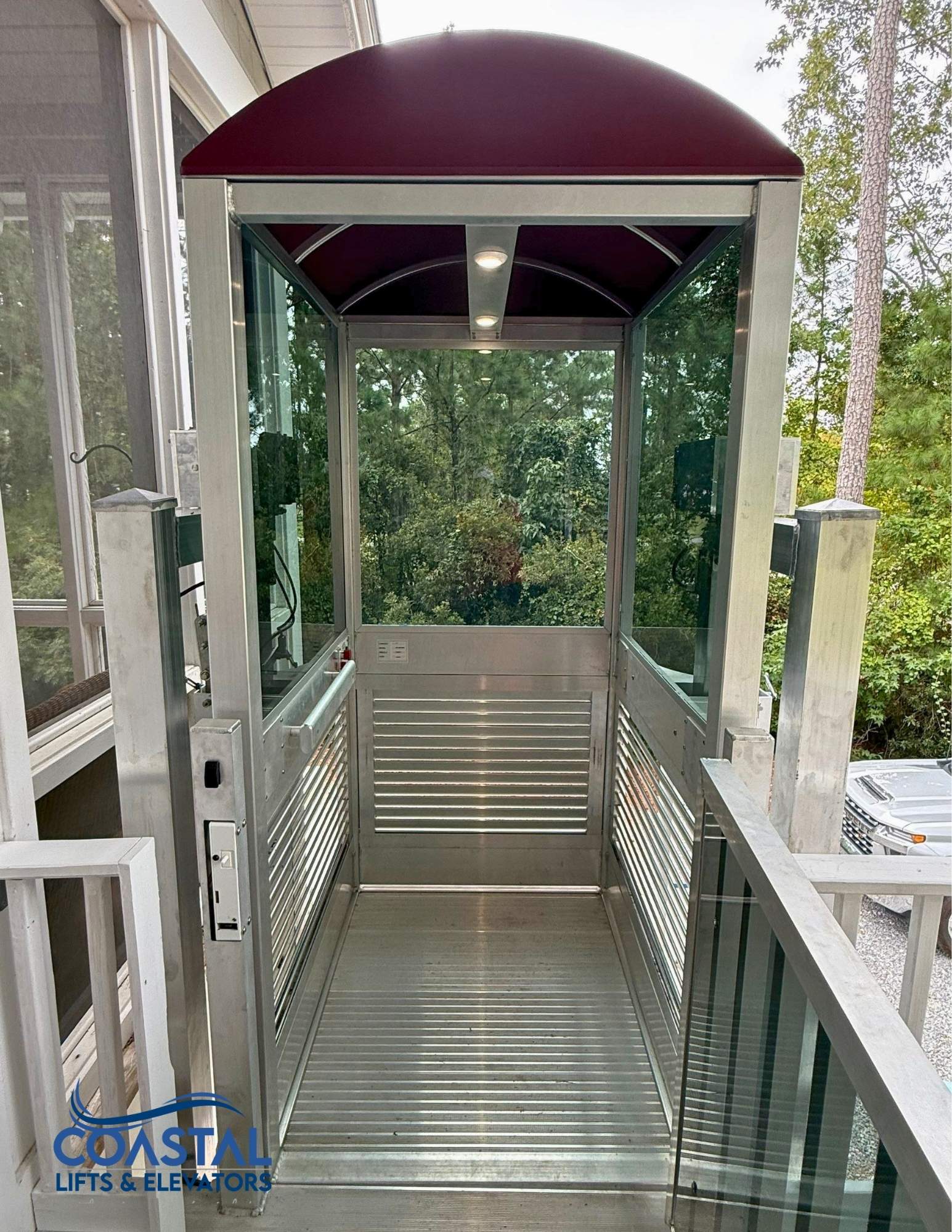Residential Exterior Elevator Installations  by Coastal Boat Lift Repair LLC