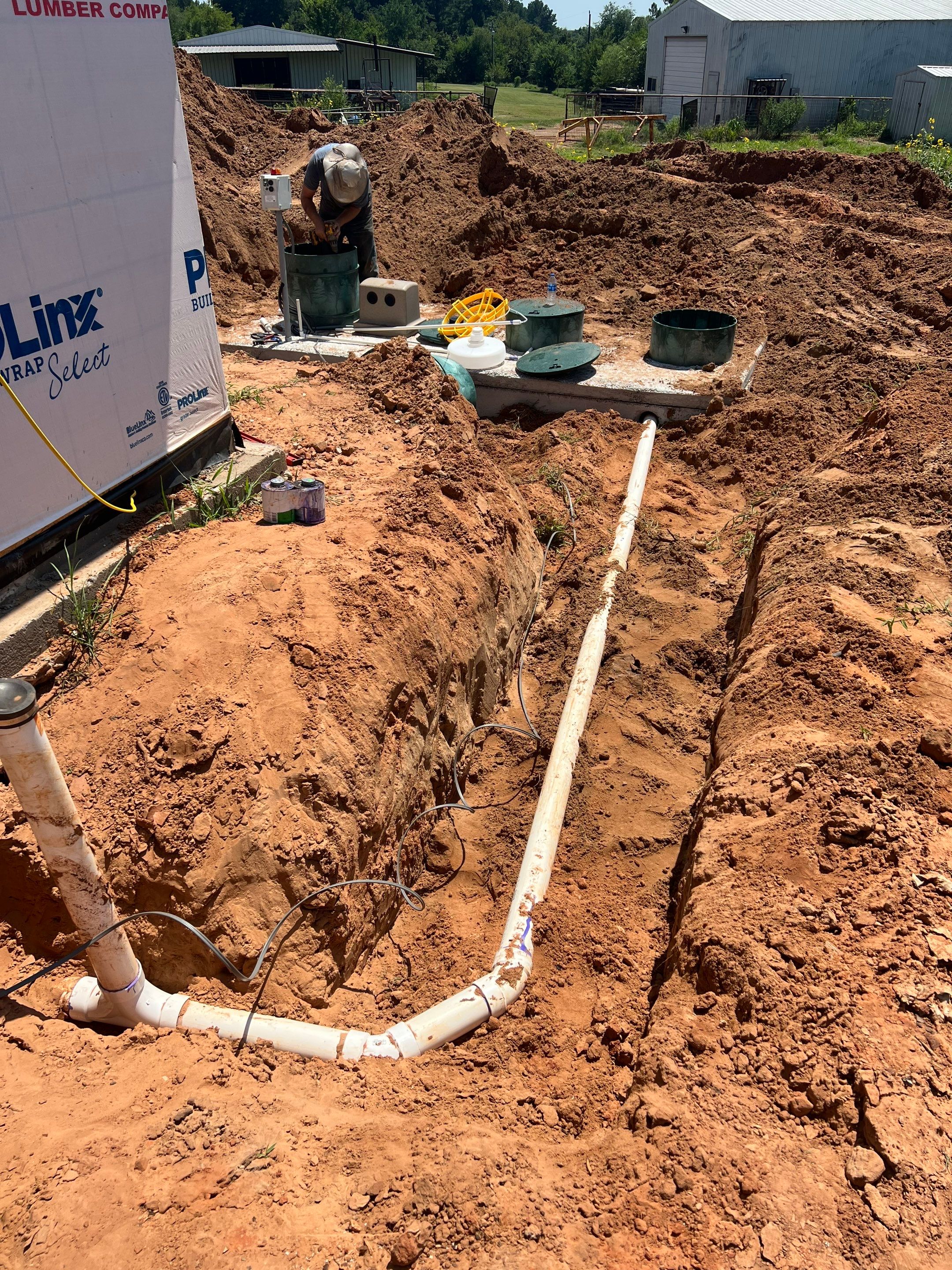 Aerobic System Installation by Cyclone Septics
