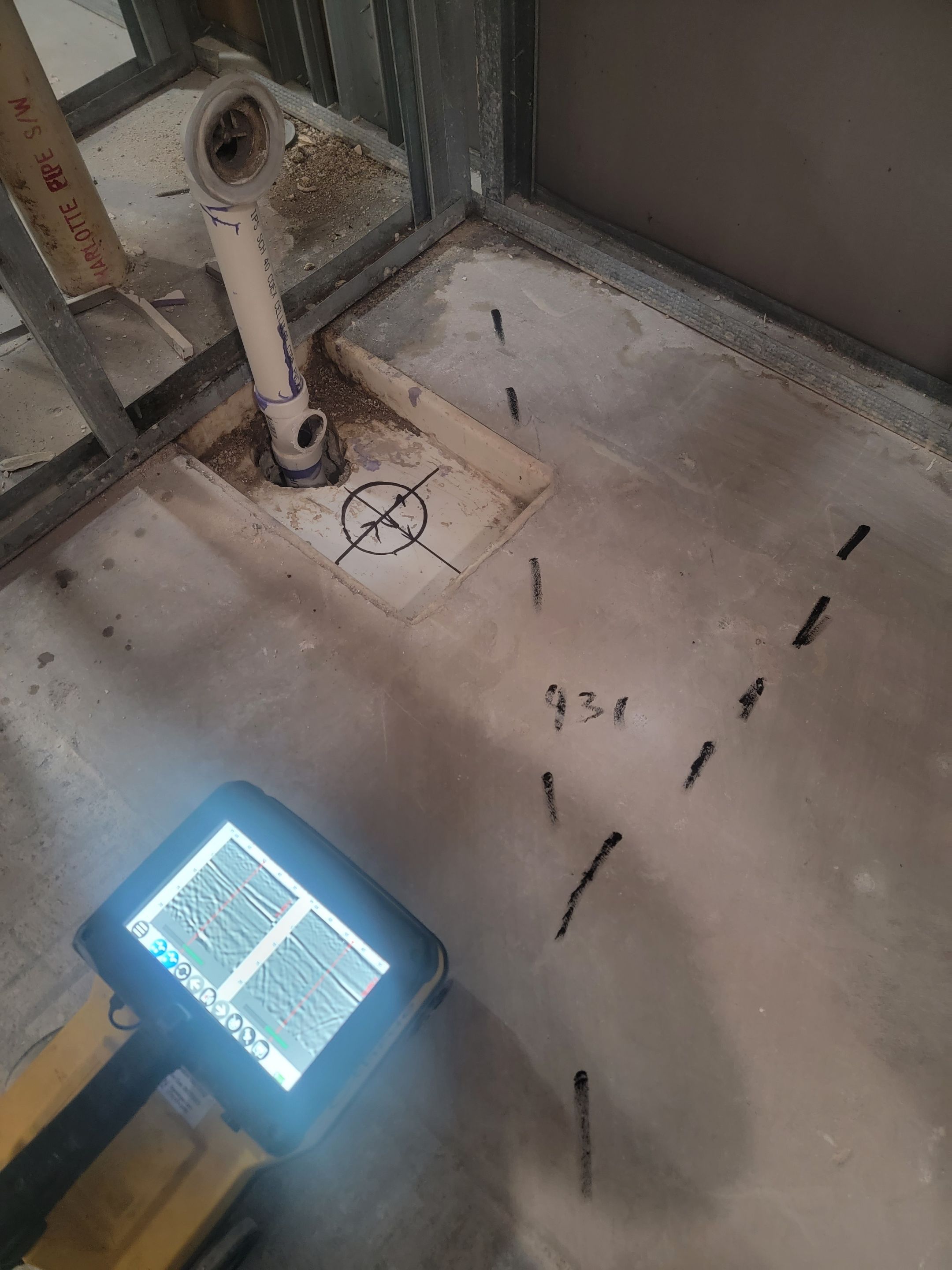 Concrete Scan for Plumbing Work by Alsip Locating Service, LLC