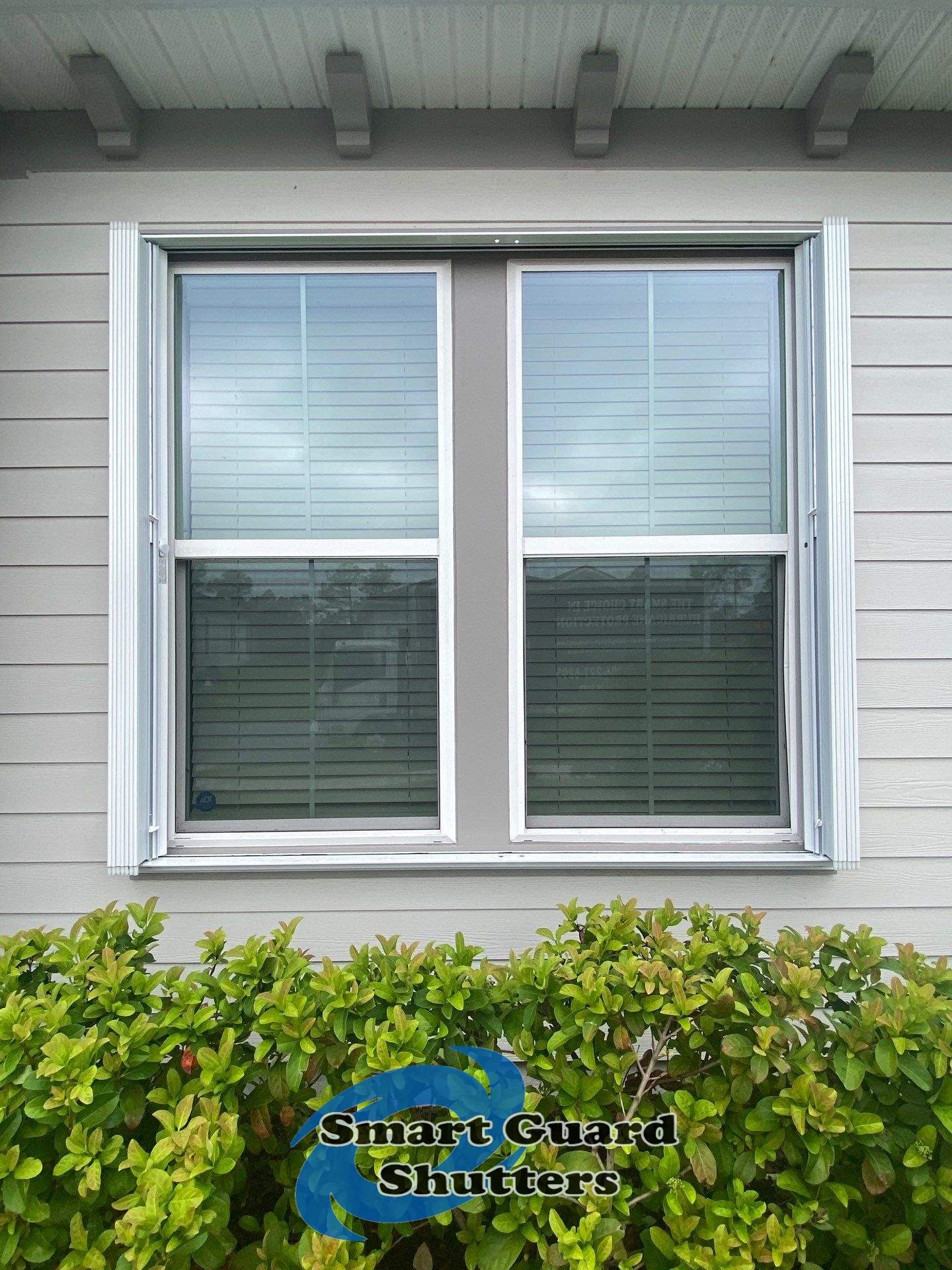 Hurrican Protection in Whtie by Smart Guard Shutters