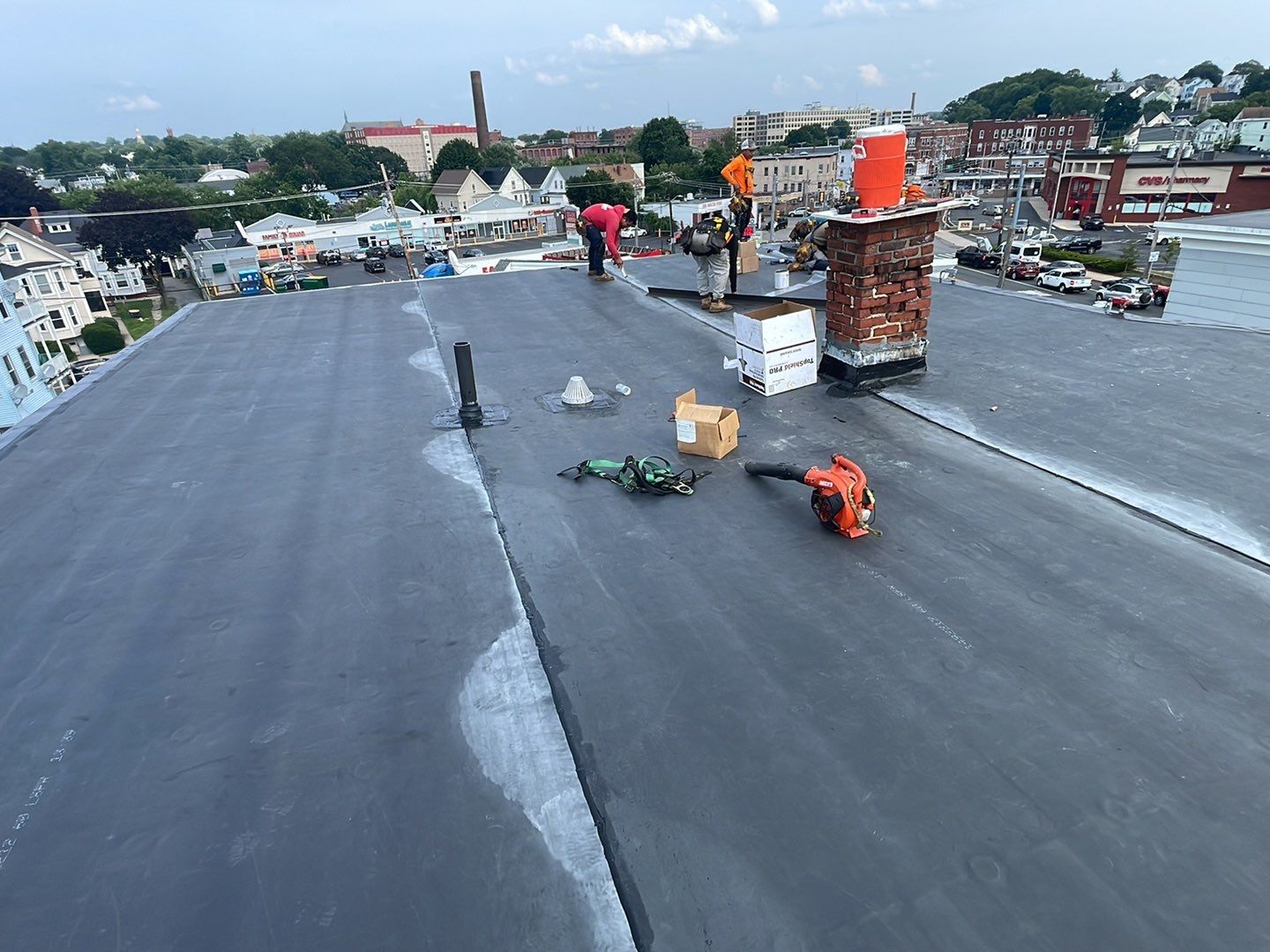 Residential Roofing Installation using EPDM/Rubber by Sensible Home Solutions