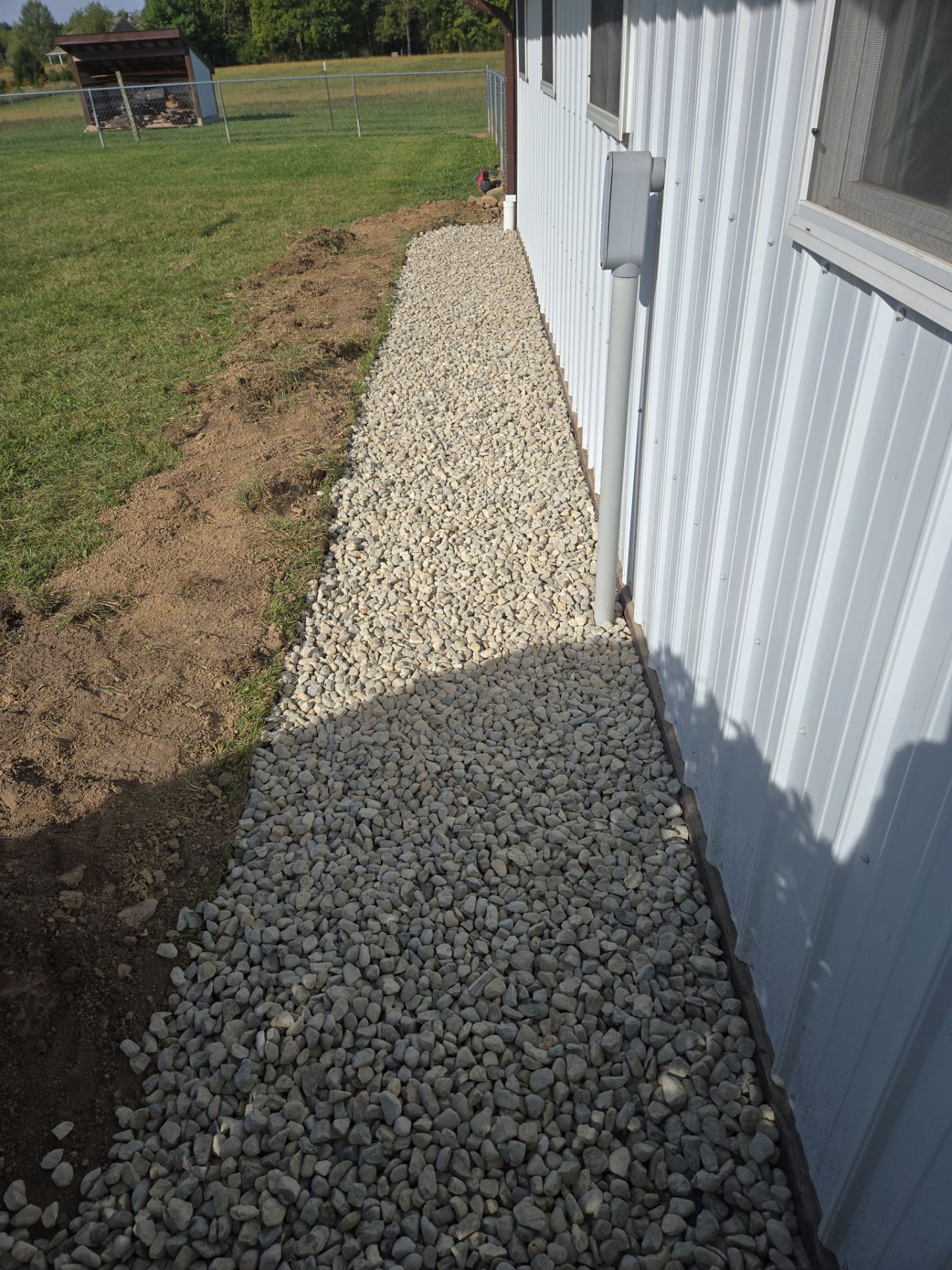 Exterior Open Faced Drainage  by Homeward Environmental LLC