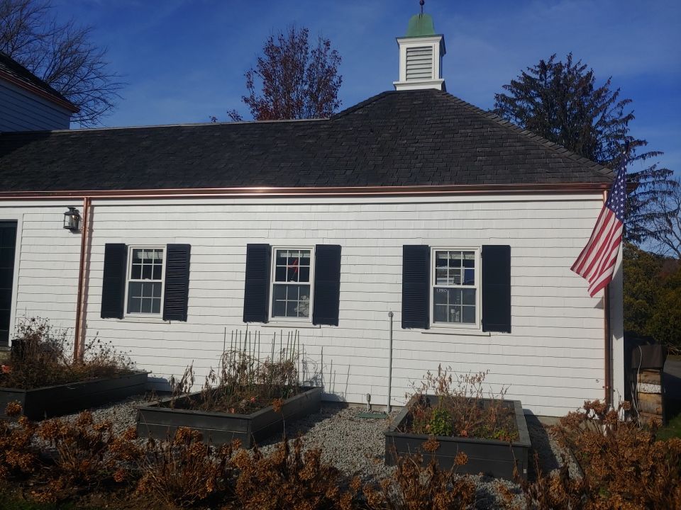Hingham, MA Gutter Installation using 5" K-Style Copper Gutter by Gutter Pro Enterprises
