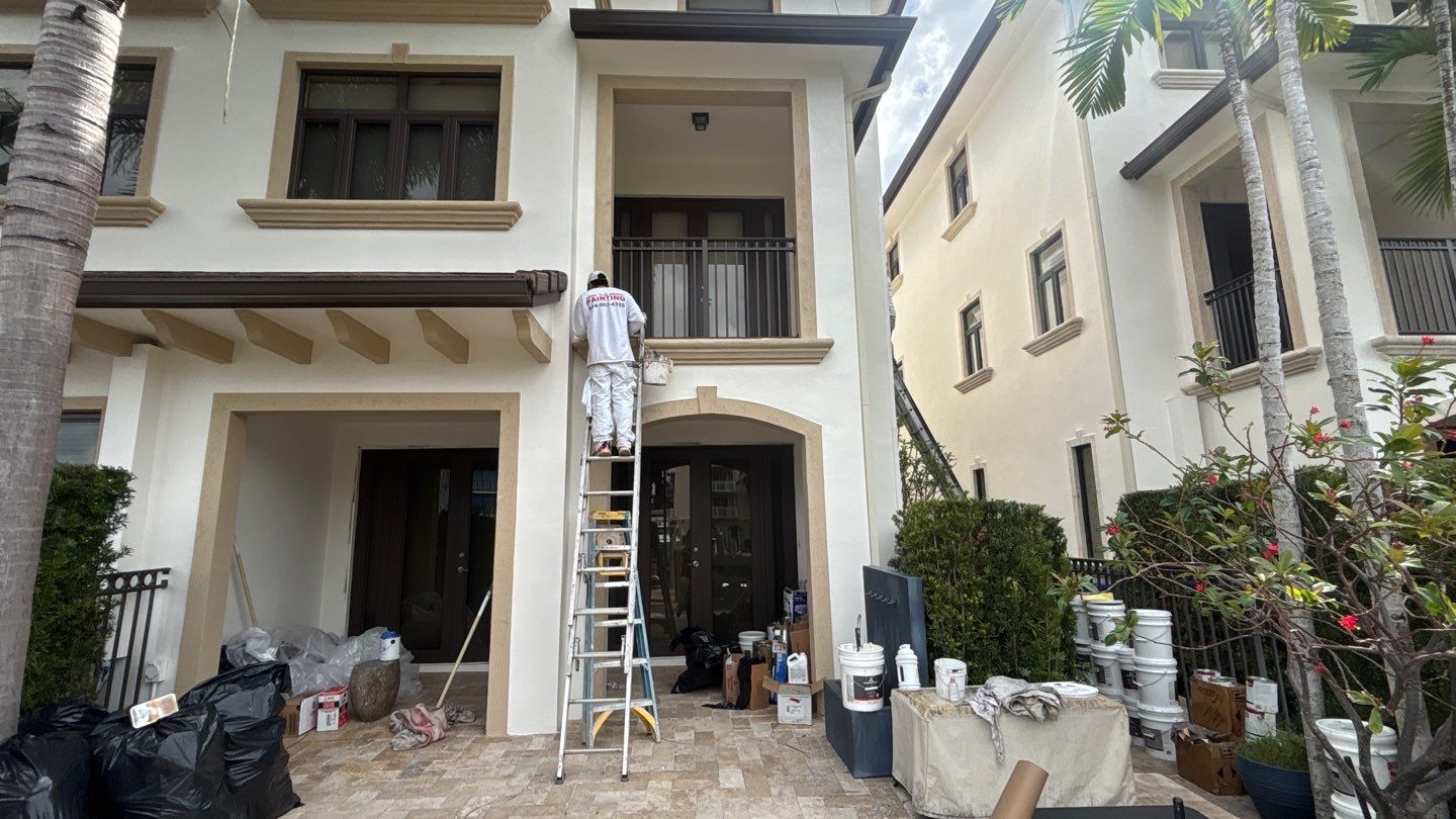 Large Scale Commercial Exterior Isle of Venice Drive, Fort Lauderdale by John “The Greek” Painting