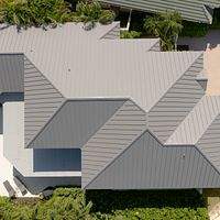 .040 Aluminum 1.5" Mechanical Seam Slate Gray  by Total Roofing System The Metal Roof Experts