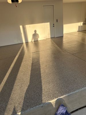 Garage Floor Coating using Creekbed