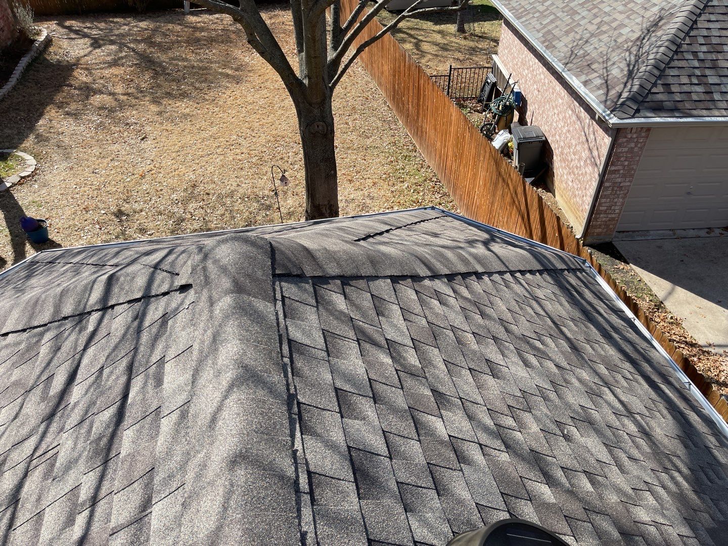 Major storm damage required full roof replacement along with other exterior repairs by First United Roofing & Construction