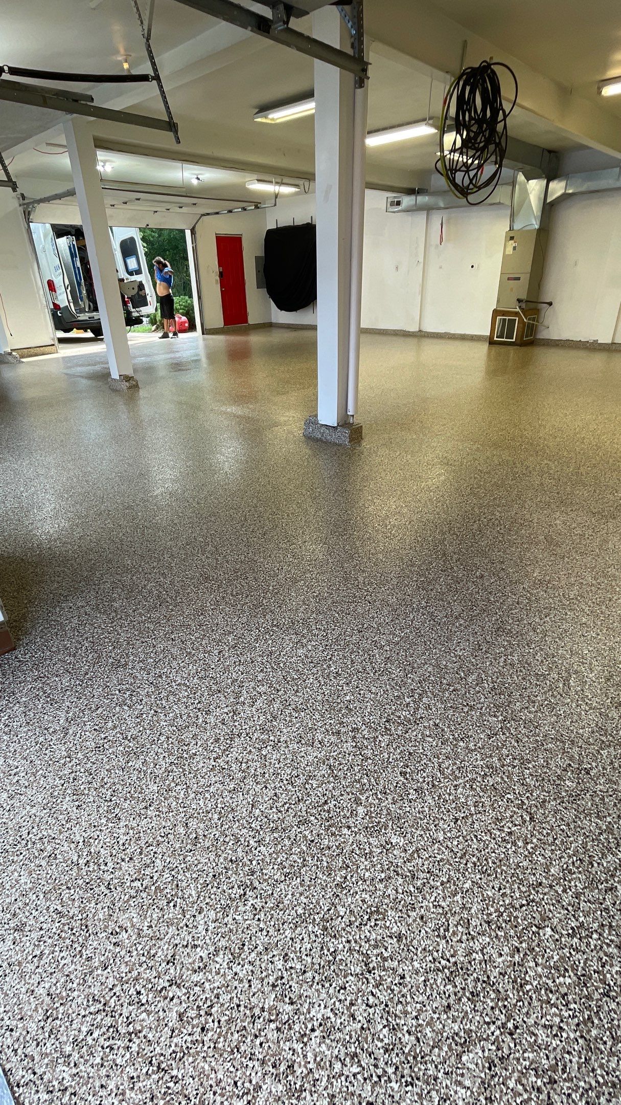 Curt E. gets a new garage floor!  by Banner Garage