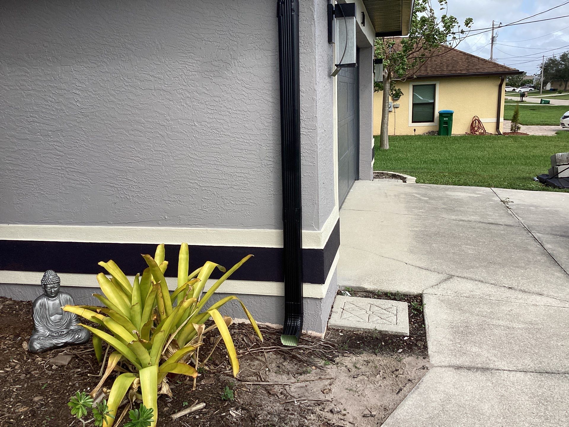 Black Aluminum Gutters Installed in Cape Coral FL by Gutter Professors