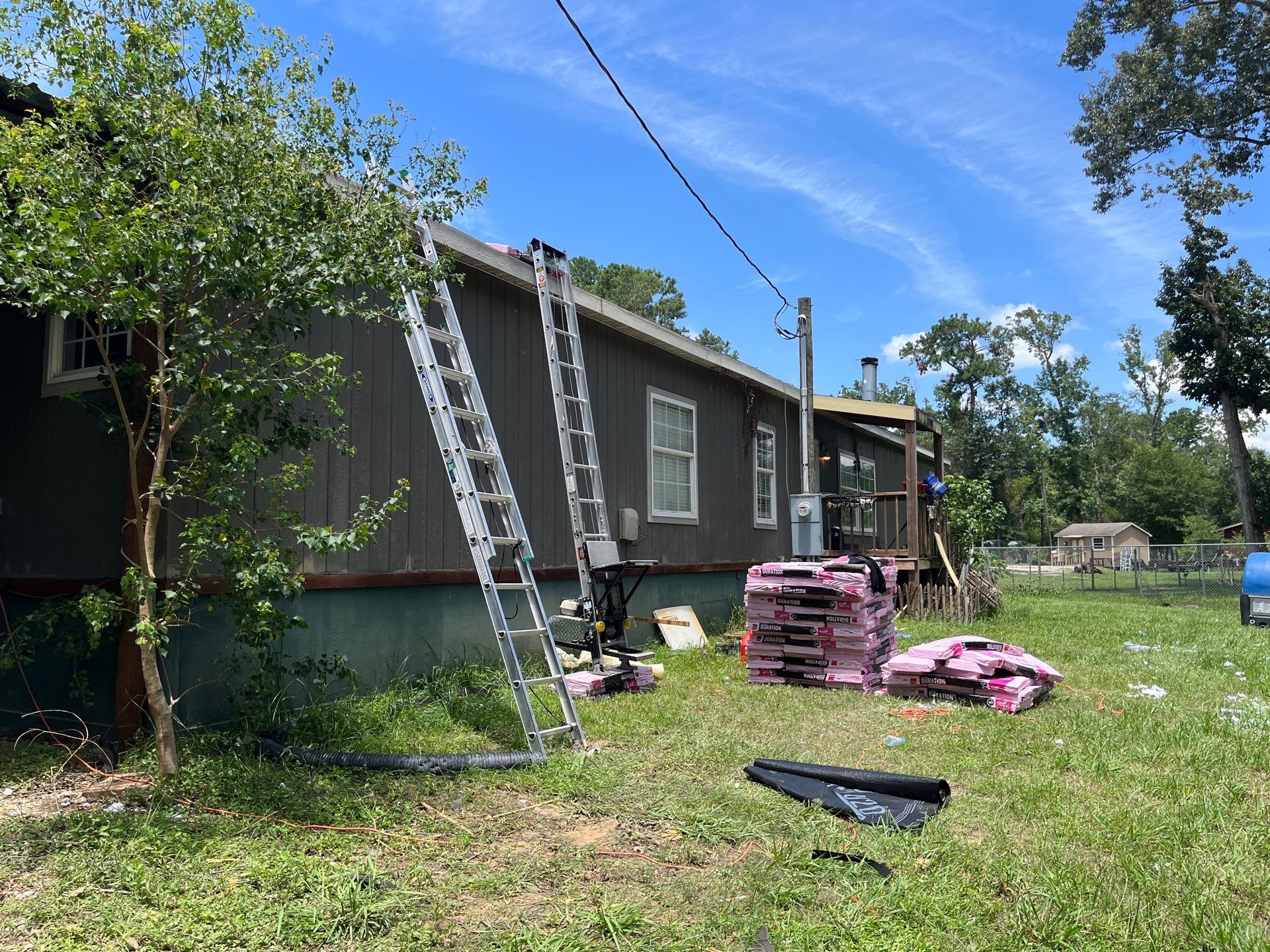 Residential Roofing Installation using Owen's Corning Duration (Lifetime) Shingles by Roof Repair Company