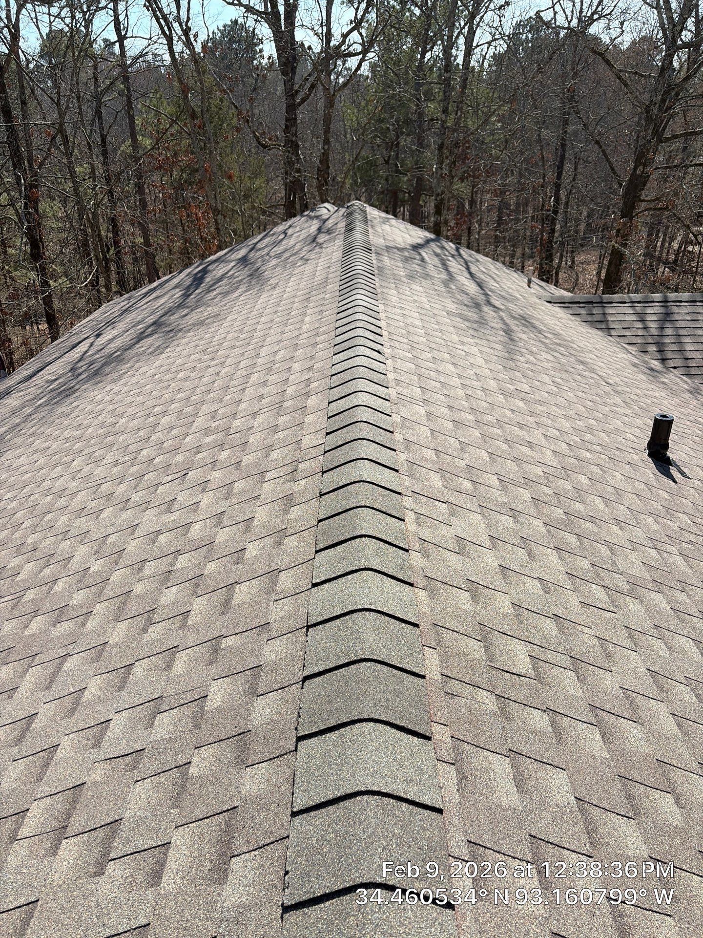 GAF Timberline HDZ Architectural Shingle Roof Replacement in Hot Springs by Temple Roofing and Exteriors
