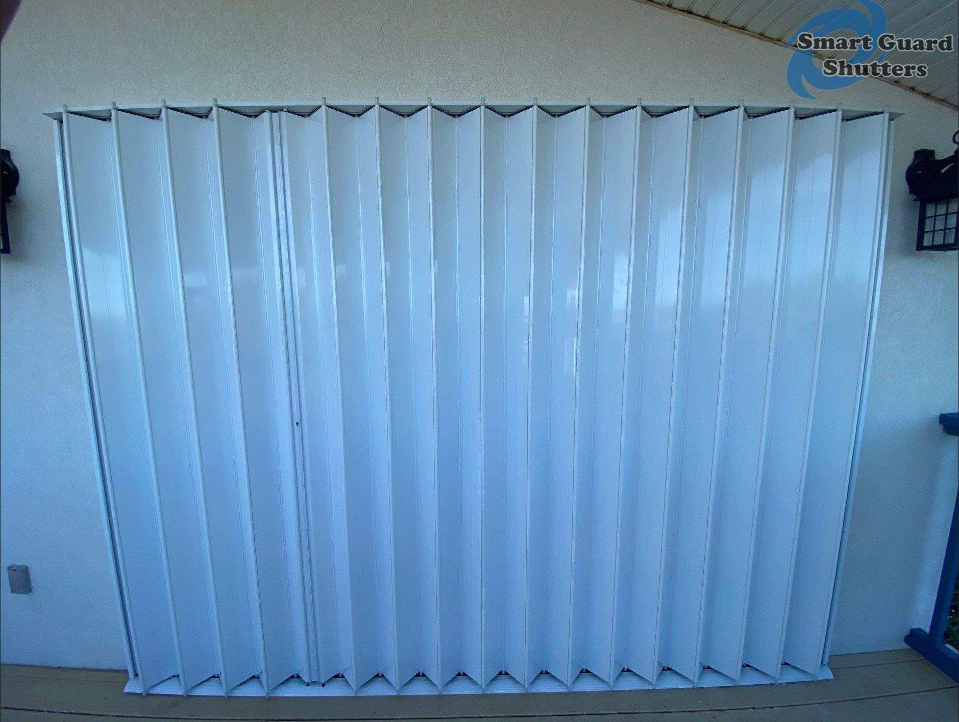 Accordions in White by Smart Guard Shutters
