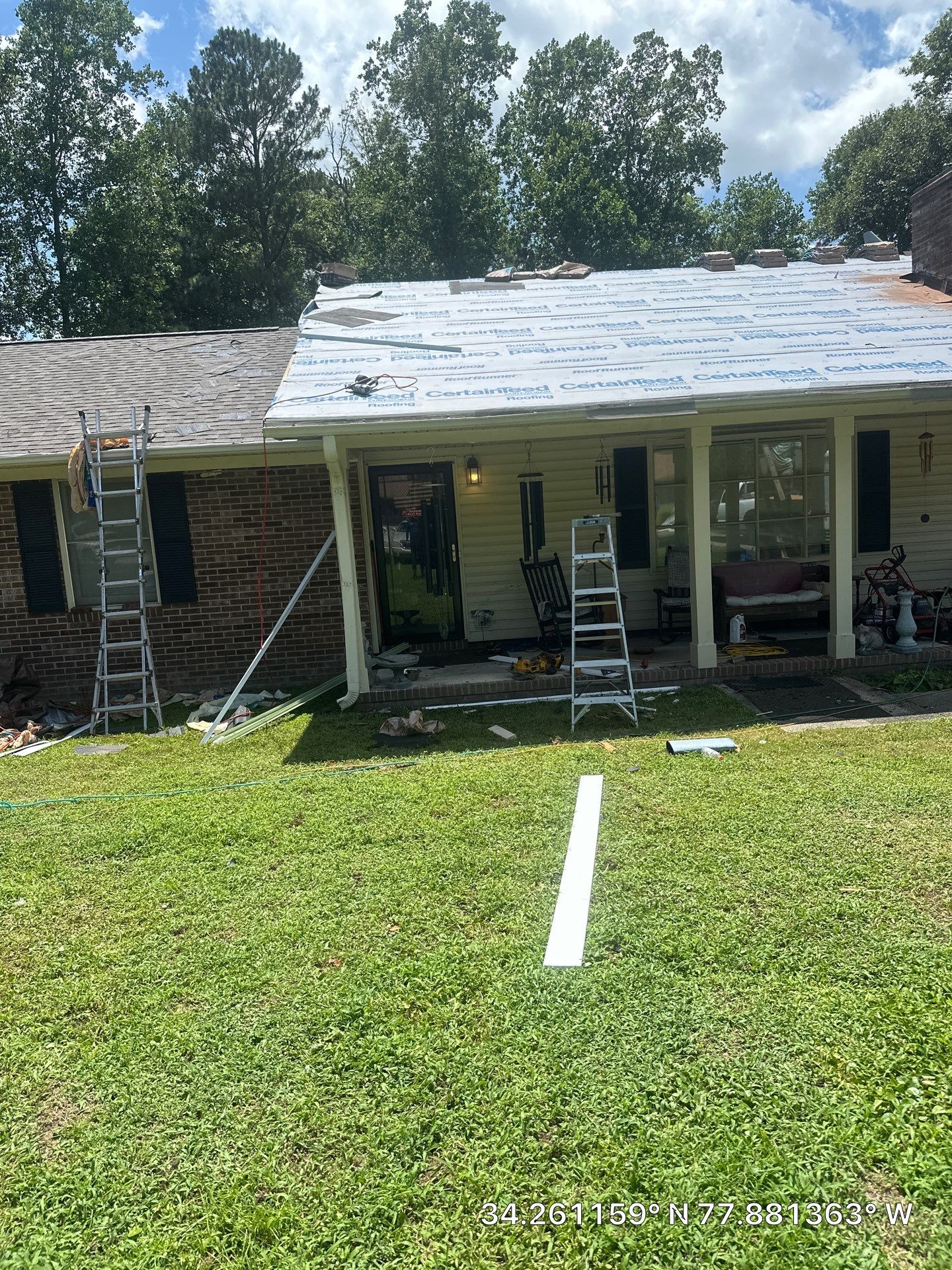 Roof Replacement in Wilmington, NC Using CertainTeed Landmark Weathered Wood by RGR Construction and Roofing, LLC