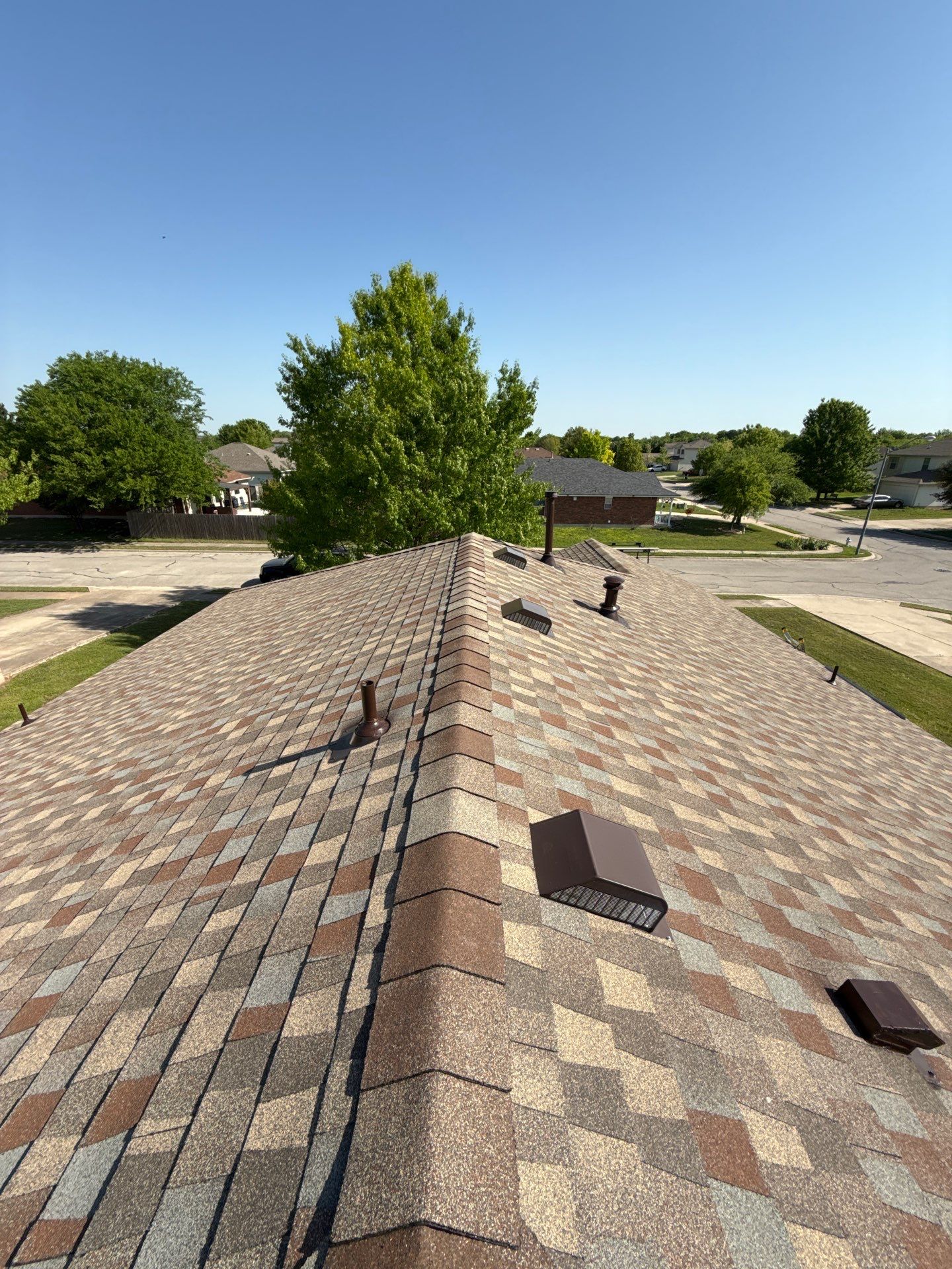 Residential Roof Replacement using GAF - HDZ - Golden Harvest by Action Exteriors Austin