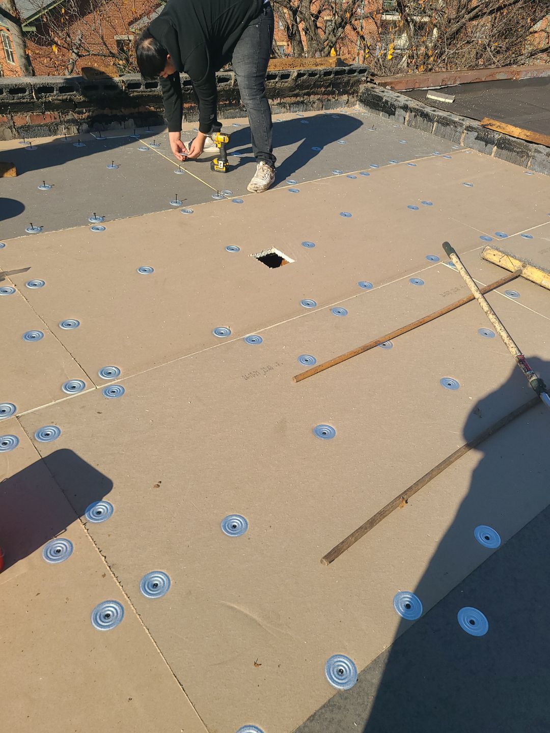 Alexandria: Residential Flat Roof Replacement with Mule Hide TPO Membrane by RM Banning, Inc.