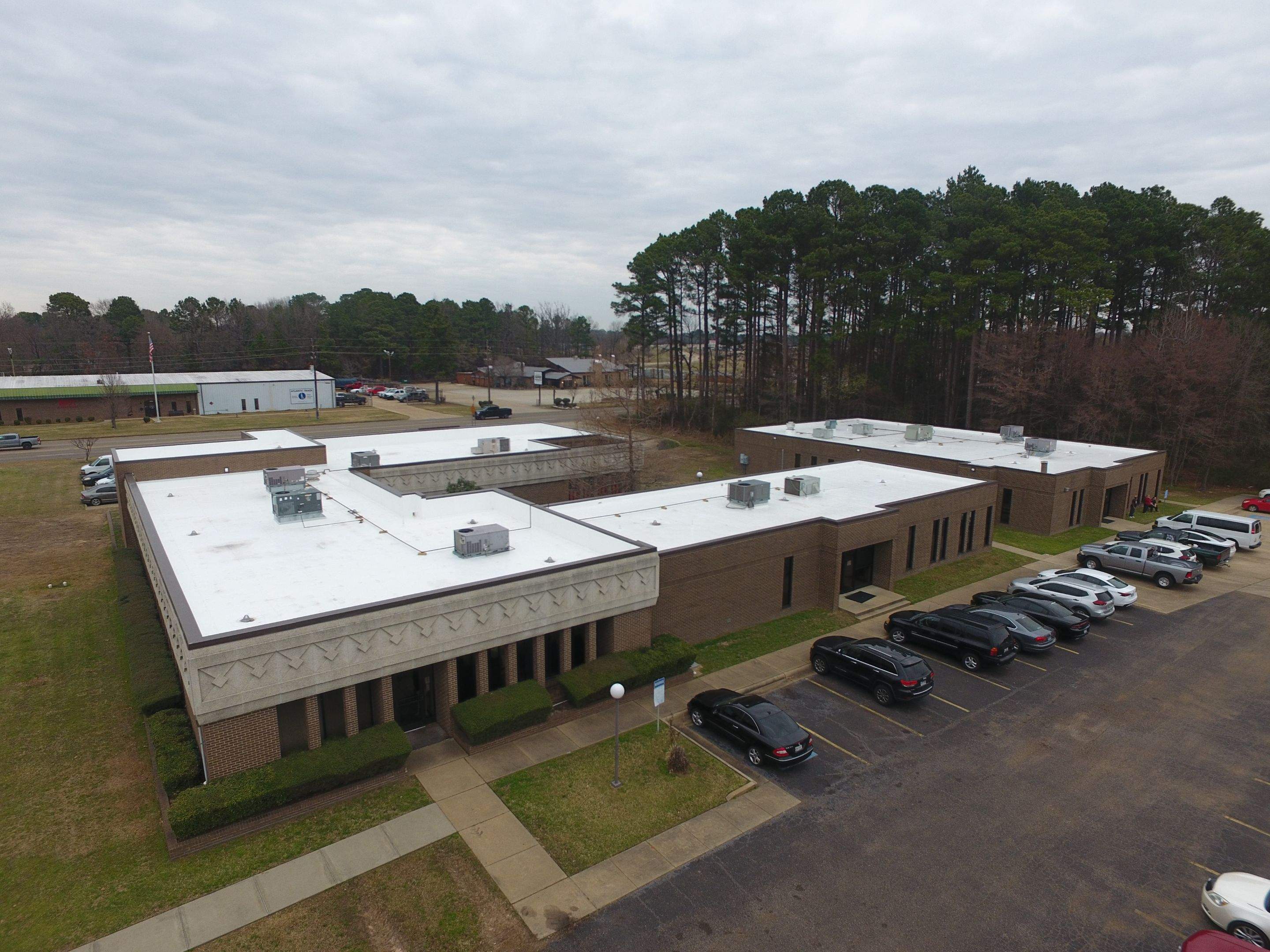 Commercial Roofing Installation using 50 mil PVC by Hostetler Roofing
