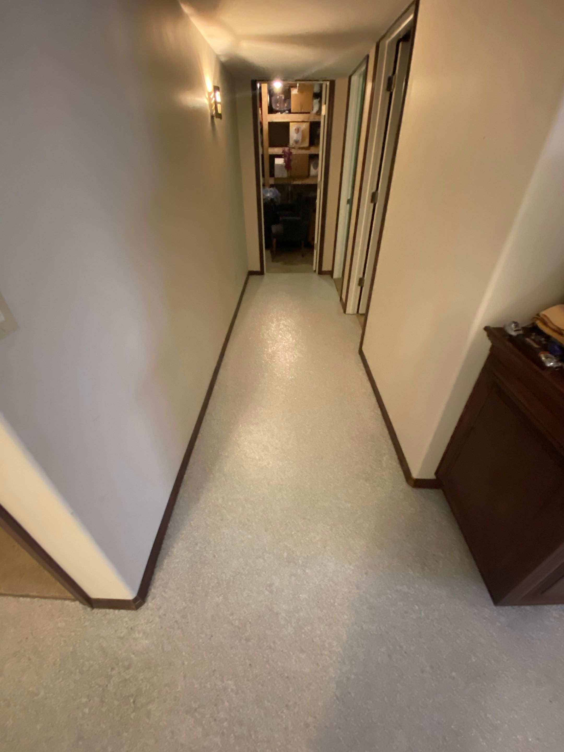 Basement Transformation using Ash Colorway by Croc Coatings, LLC