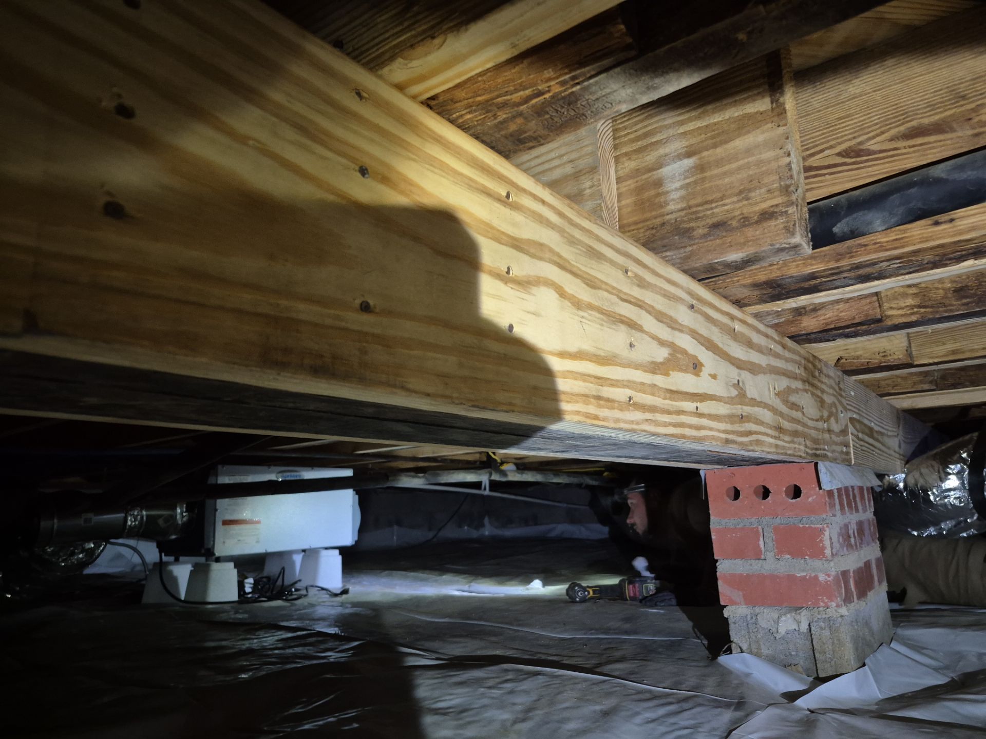 Project in Smithfield by Patriot Crawl Space Repairs