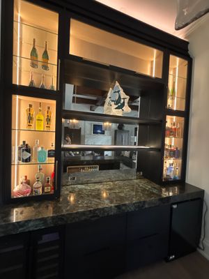 Antique Bar Mirrors Install