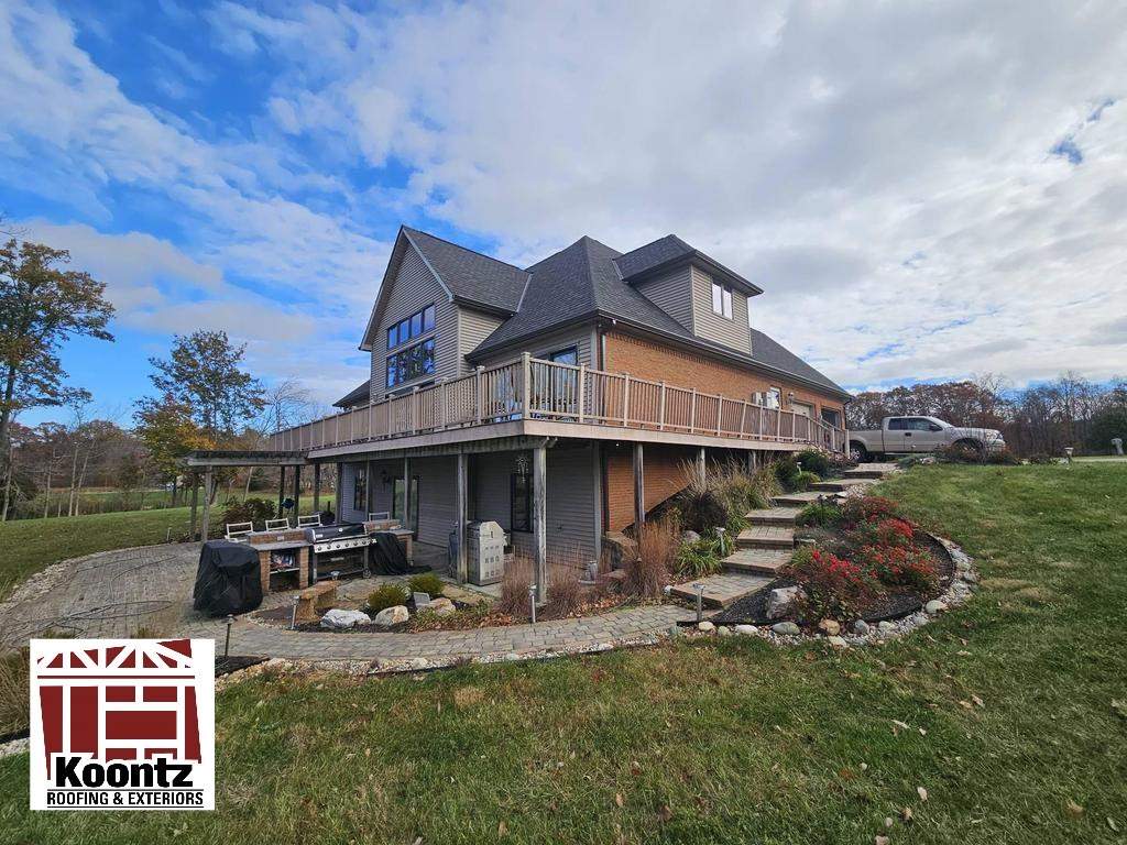 Siding Installation using James Hardie Board & Batten and James Hardie Shakes by Koontz Construction