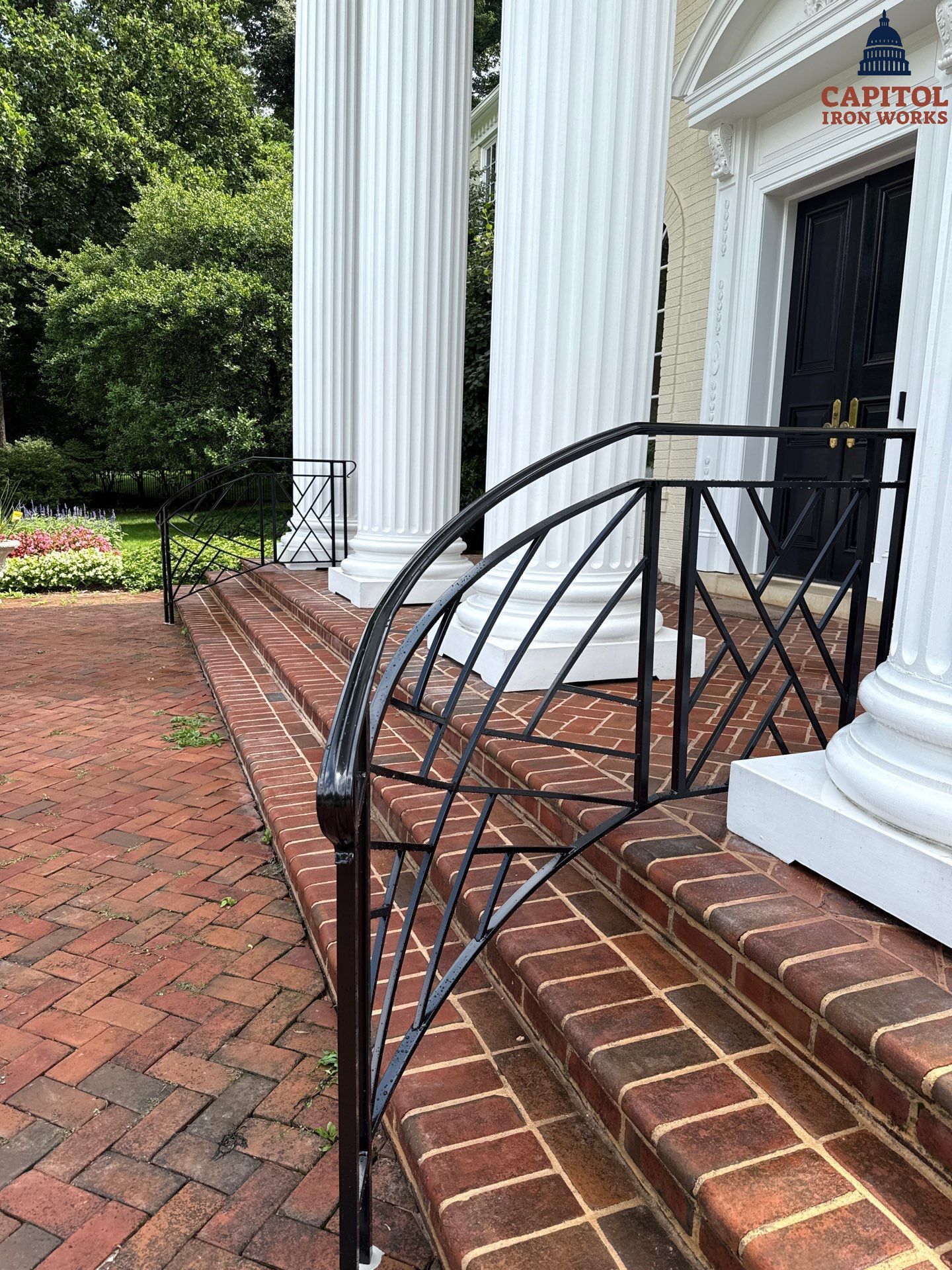 Modern Chippendale Iron Railings – Residential Installation – Potomac, MD by Capitol Iron Works
