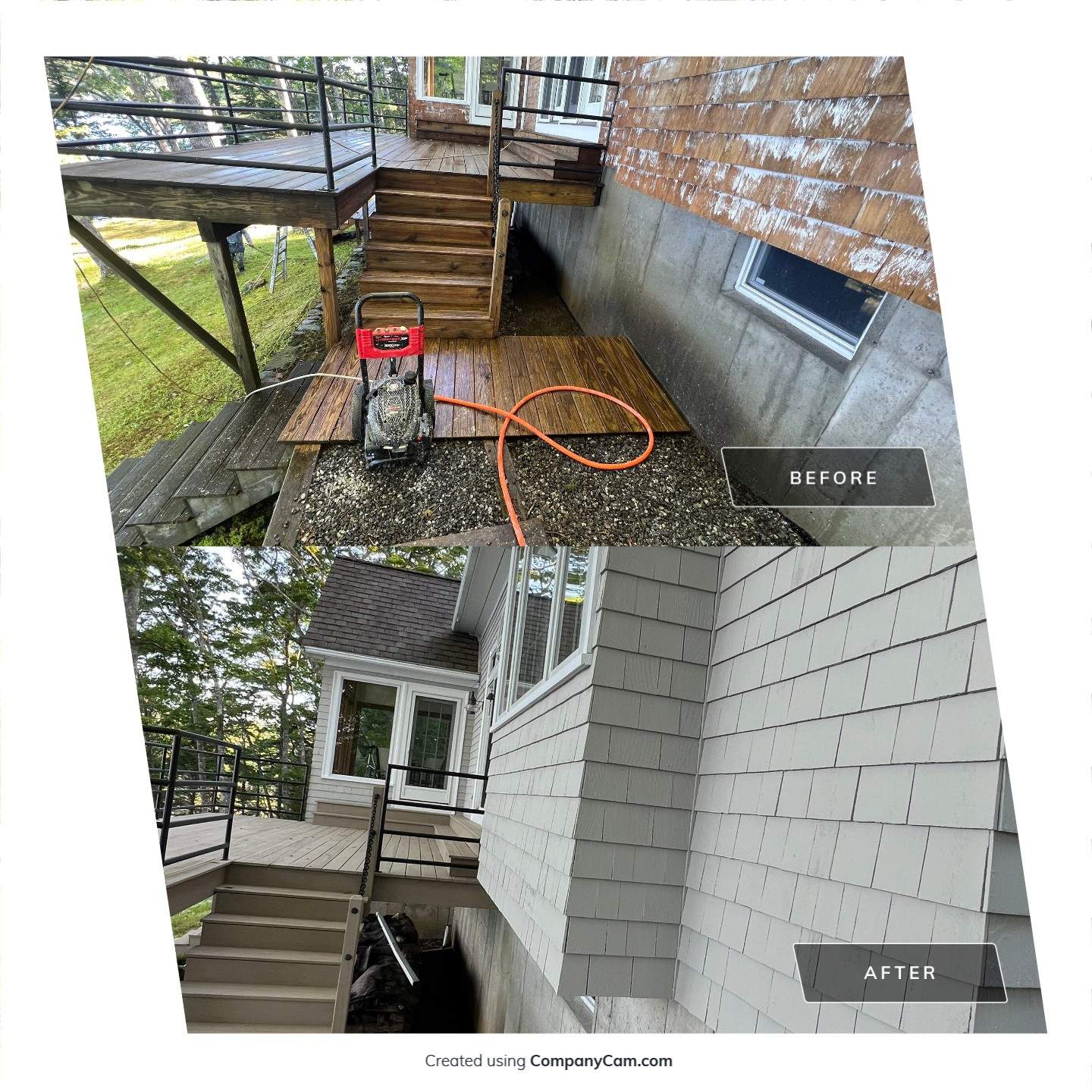 Exterior Painting and Siding Restoration for Boothbay Coastal Home by Picture Perfect Pro Painting